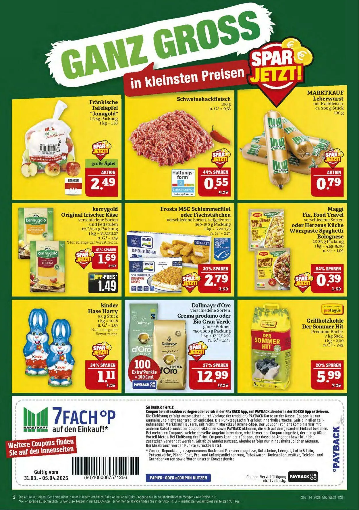 Marktkauf - Nürnberg-Thon Aktueller Prospekt von 31. März bis 5. April 2025 - Prospekt seite 2