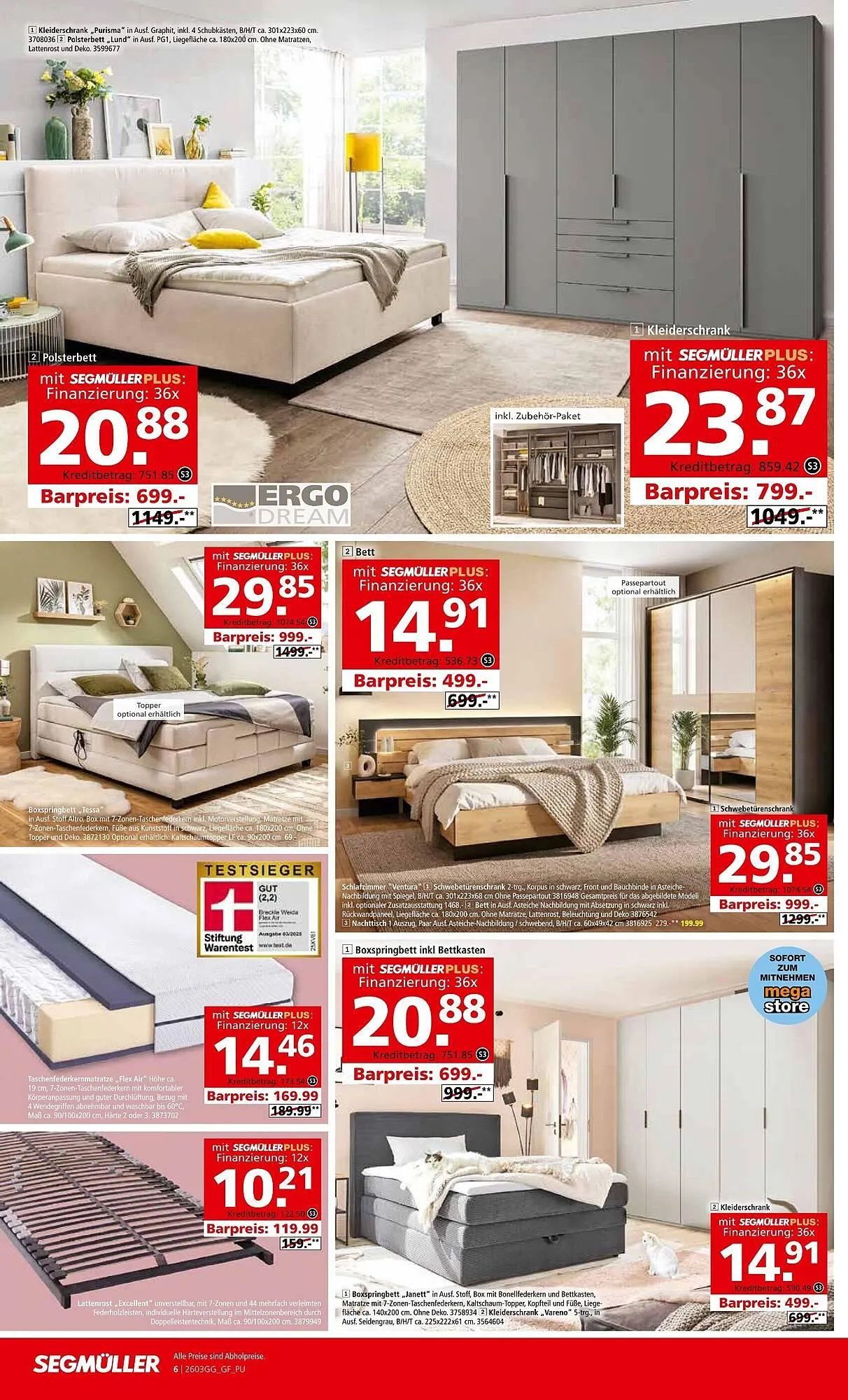Segmüller Prospekt von 28. Februar bis 22. März 2026 - Prospekt seite 6