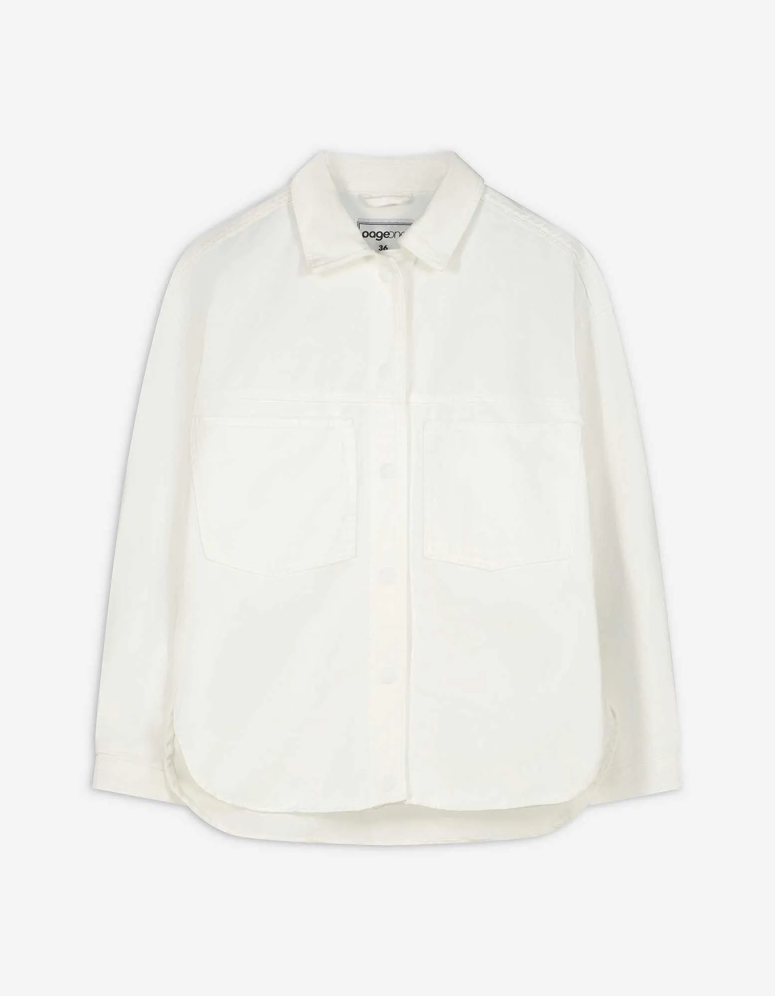 Shacket - Oversized Fit - weiß