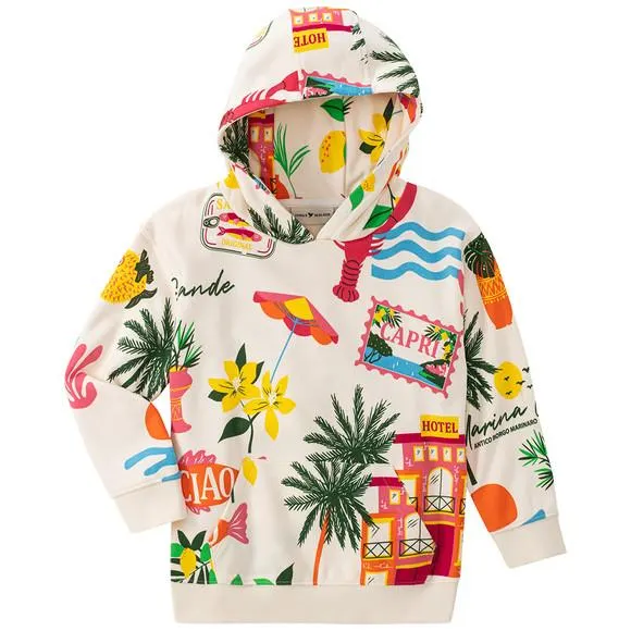 Jungen Hoodie mit Urlaubs-Motiven