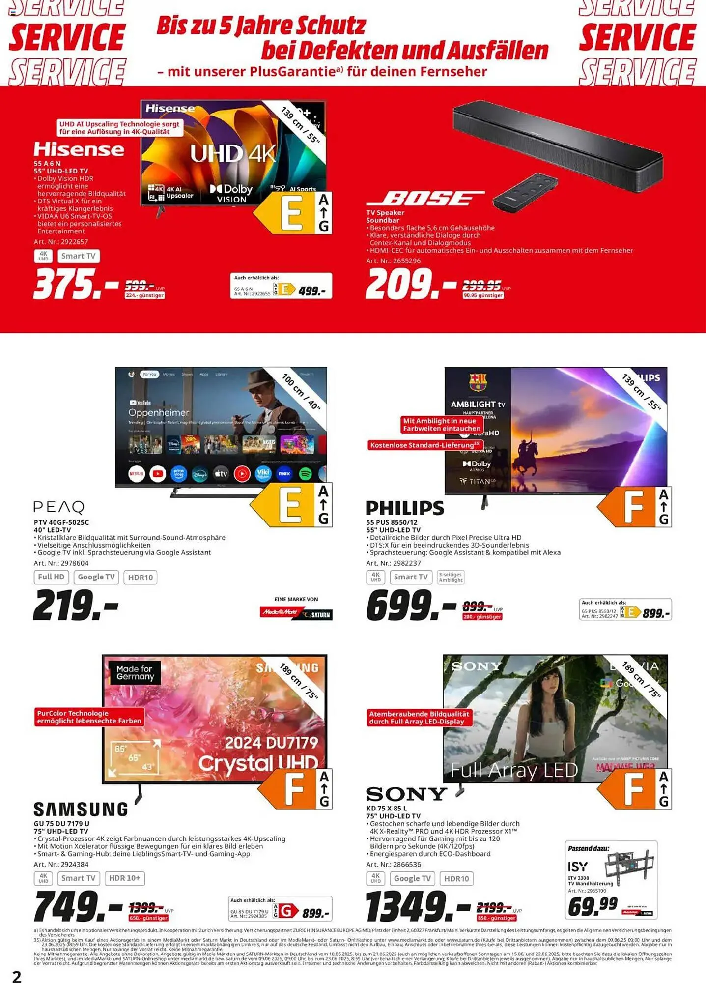 Saturn Prospekt von 9. Juni bis 21. Juni 2025 - Prospekt seite 2