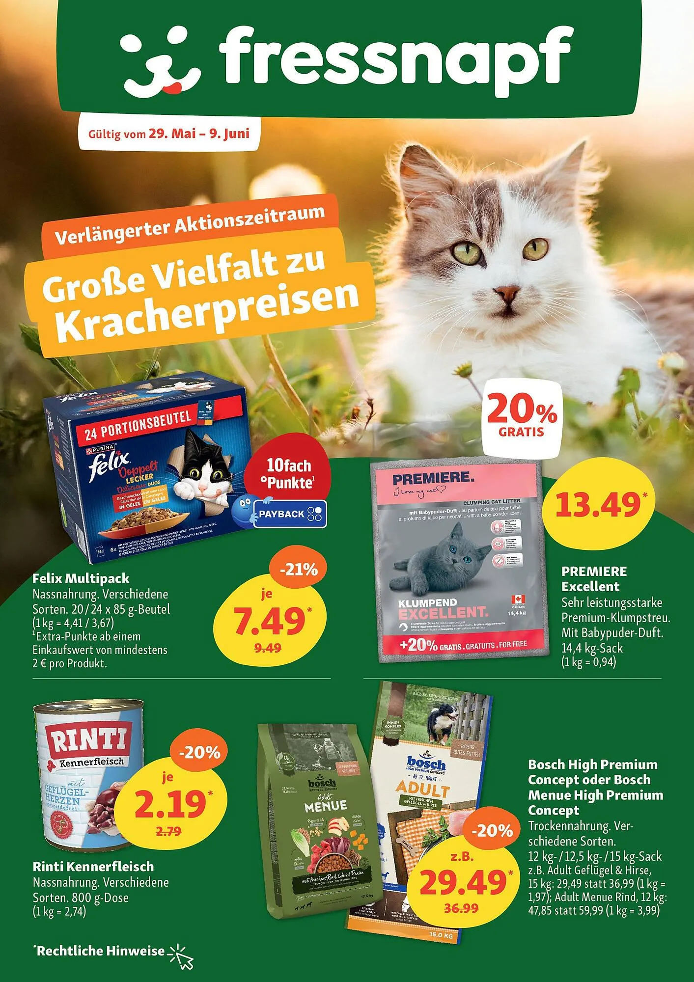 Fressnapf Prospekt von 28. Mai bis 9. Juni 2025 - Prospekt seite 1