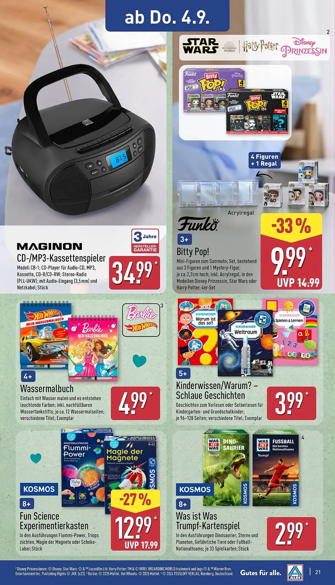 Aldi Nord Prospekt von 1. September bis 6. September 2025 - Prospekt seite 21