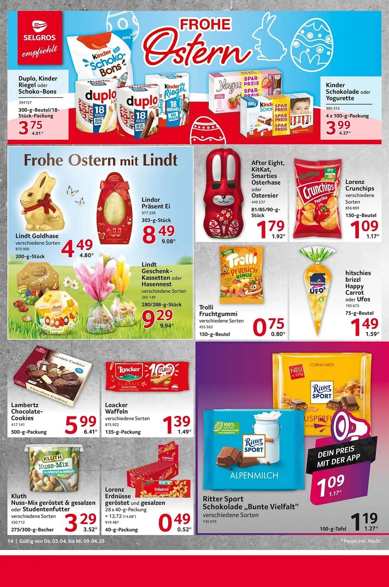 Selgros Prospekt von 3. April bis 10. April 2025 - Prospekt seite 14