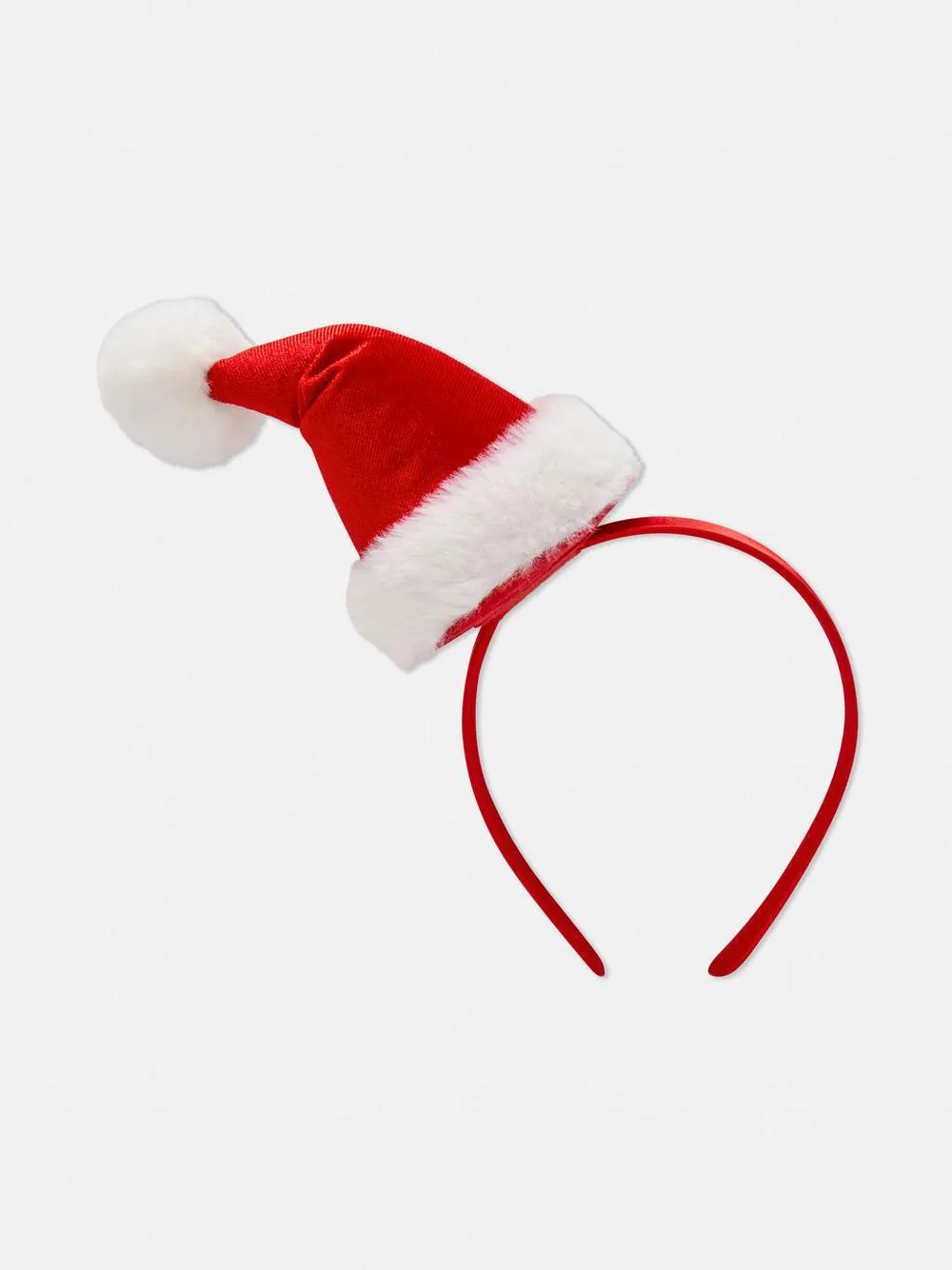 Haarreif mit Weihnachtsmannmütze