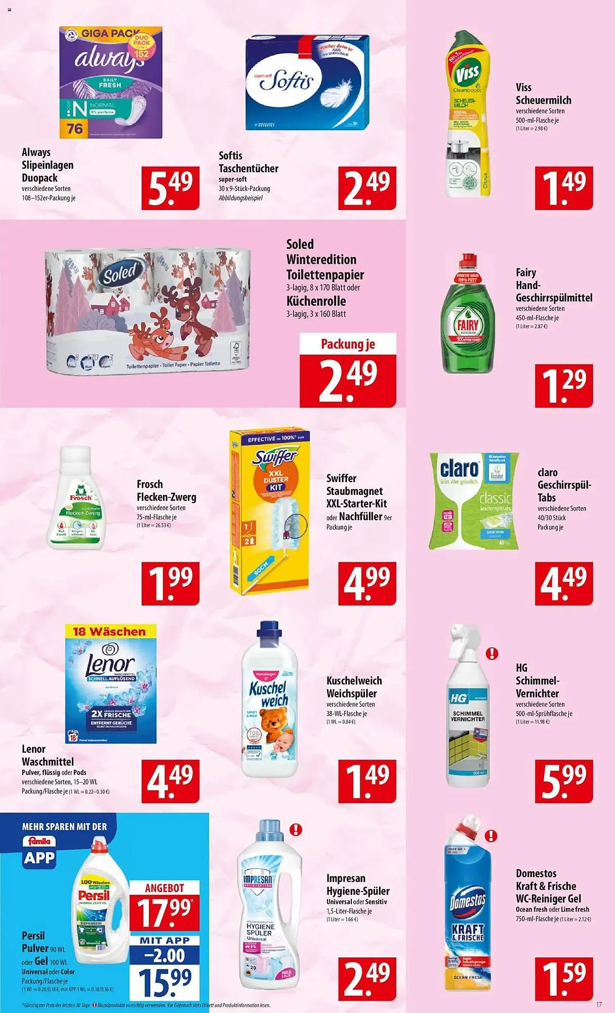 Famila Nord Ost Prospekt von 3. November bis 8. November 2025 - Prospekt seite 17