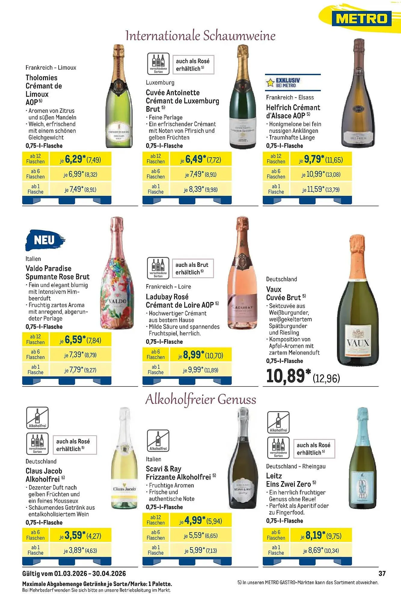 METRO Prospekt von 22. März bis 28. März 2026 - Prospekt seite 37