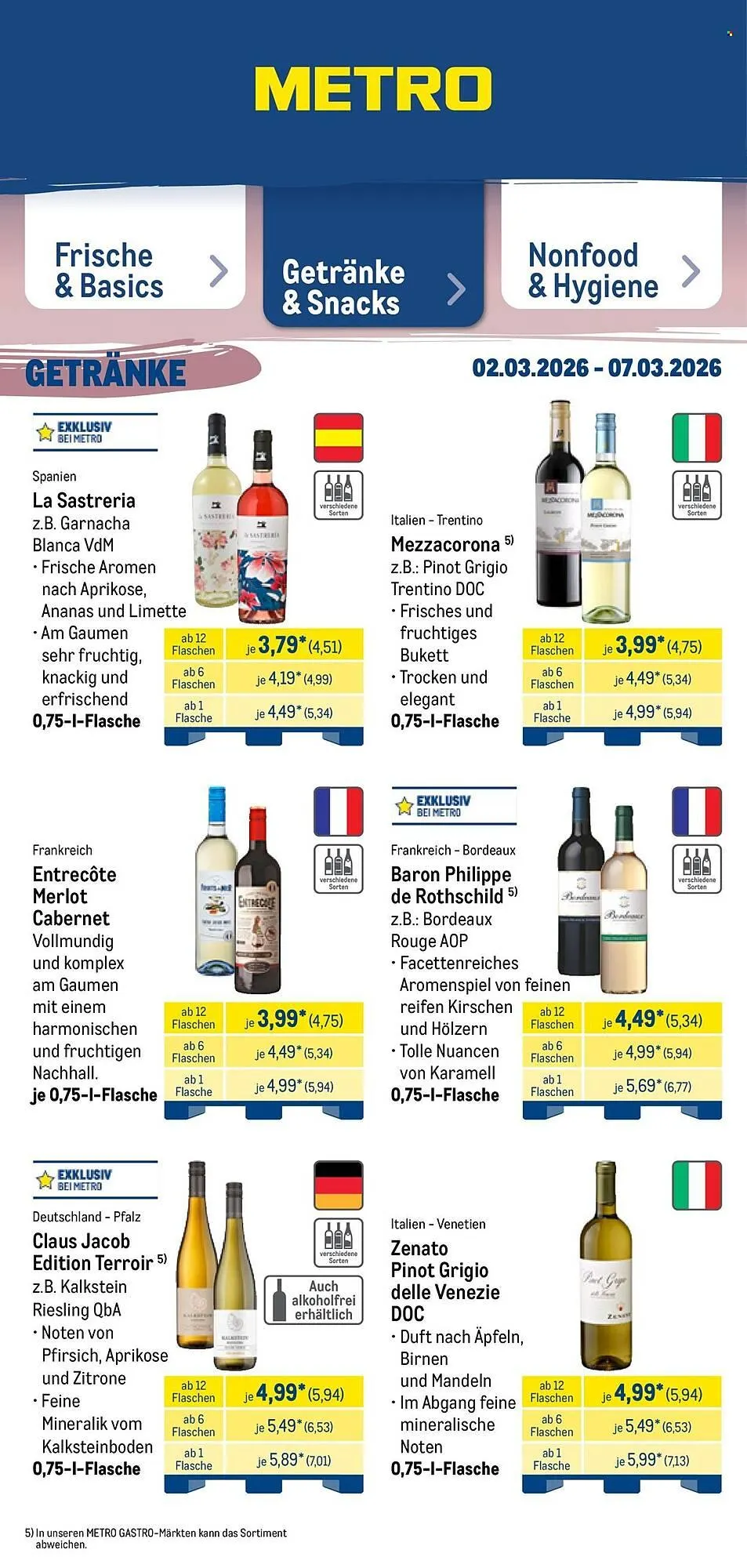 METRO Prospekt von 2. März bis 7. März 2026 - Prospekt seite 36