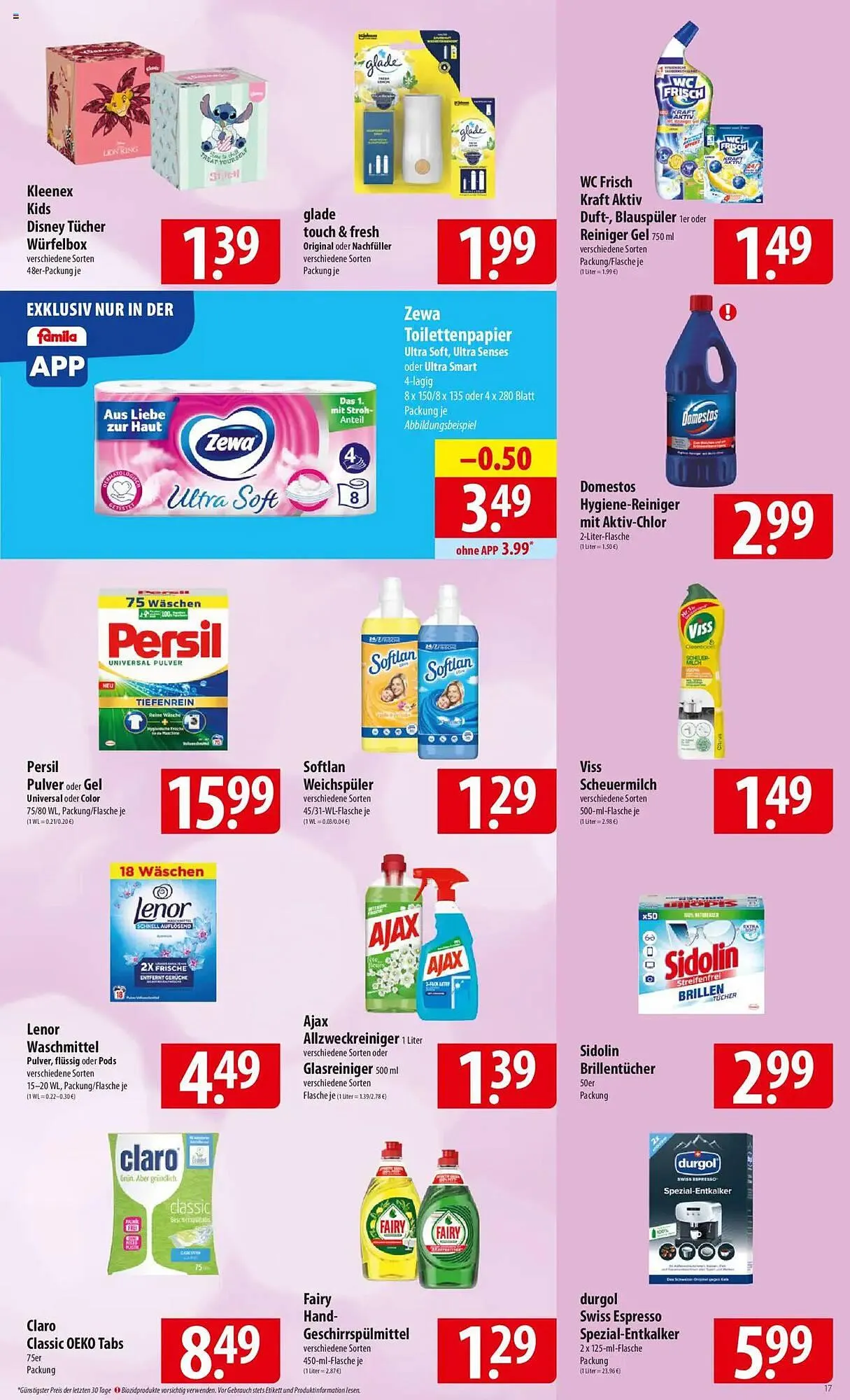 Famila Nord Ost Prospekt von 30. Juni bis 5. Juli 2025 - Prospekt seite 17