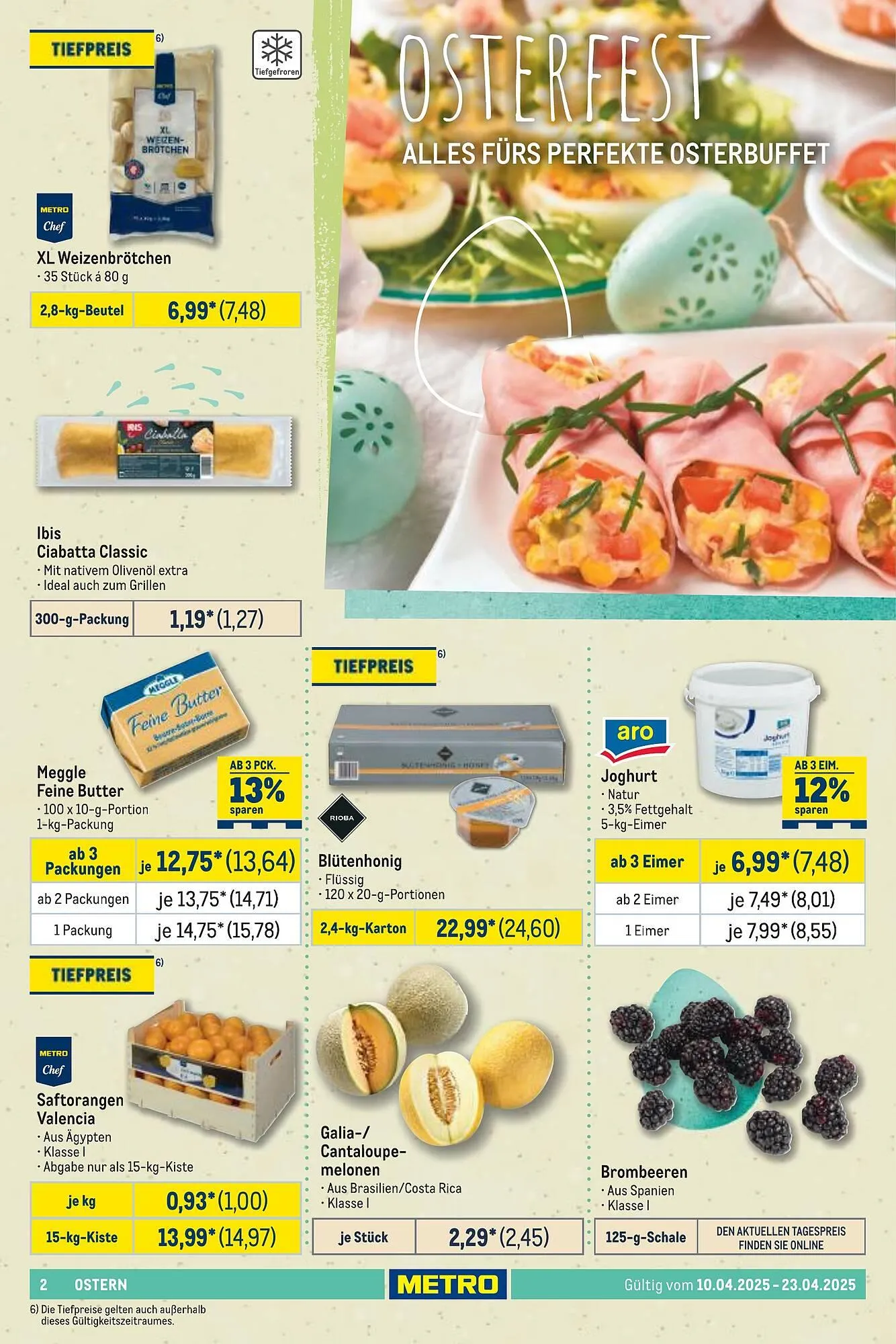 METRO Prospekt von 10. April bis 23. April 2025 - Prospekt seite 2