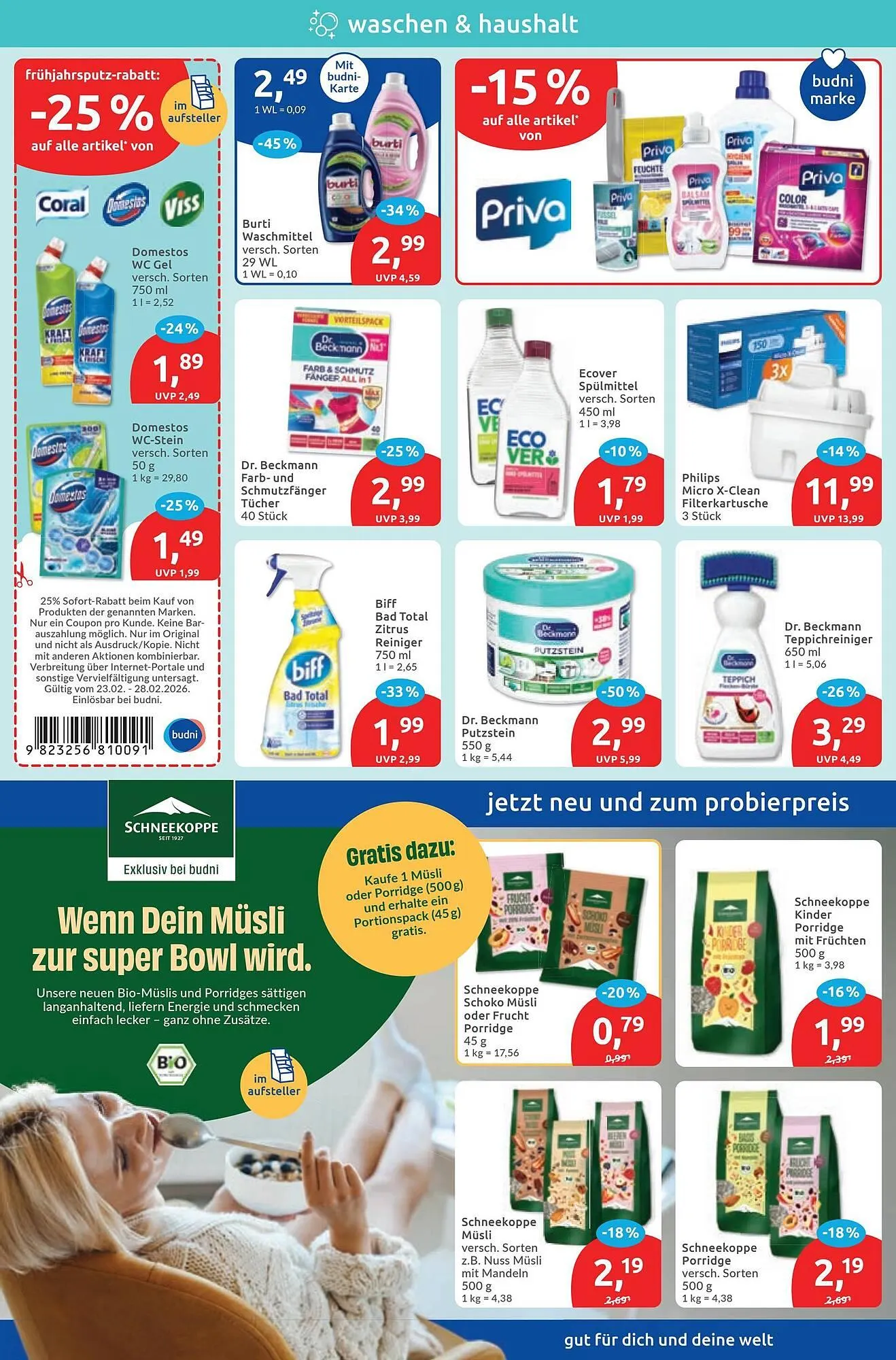 Budni Prospekt von 23. Februar bis 28. Februar 2026 - Prospekt seite 4