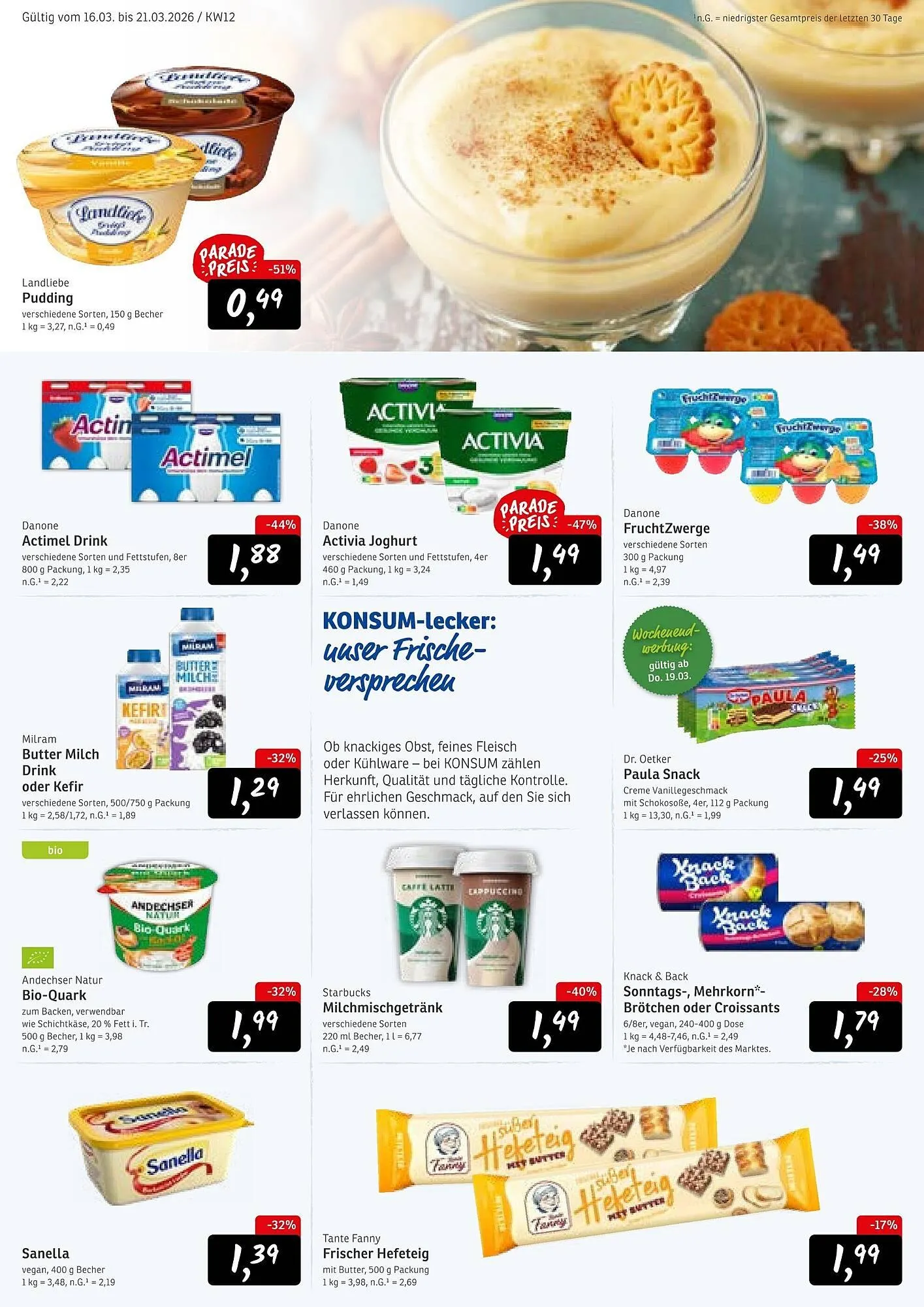 KONSUM Prospekt von 16. März bis 21. März 2026 - Prospekt seite 4