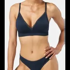 Dunkelblaues Bustier Ergee, gepolstert