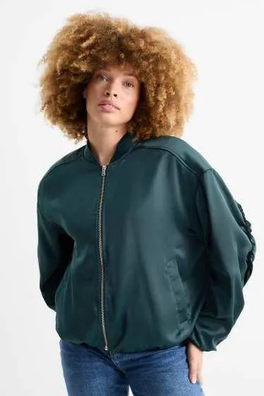 Satin bomber jacket