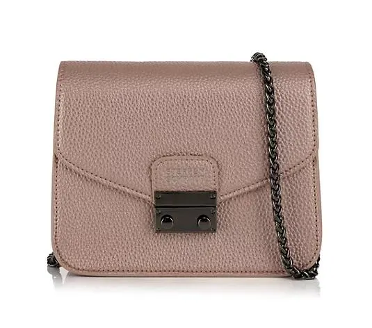 STEFFEN SCHRAUT Damen- Umhängetasche Ketten-Trageriemen div. Fächer Metallic-Optik