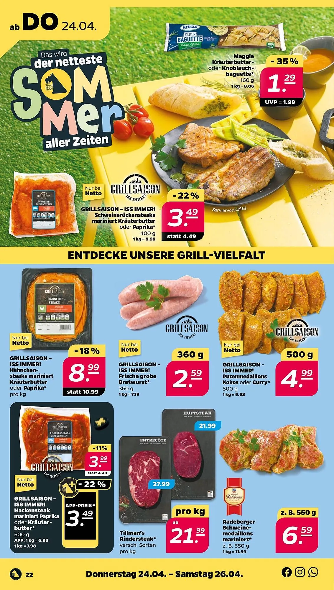 NETTO Prospekt von 21. April bis 26. April 2025 - Prospekt seite 22
