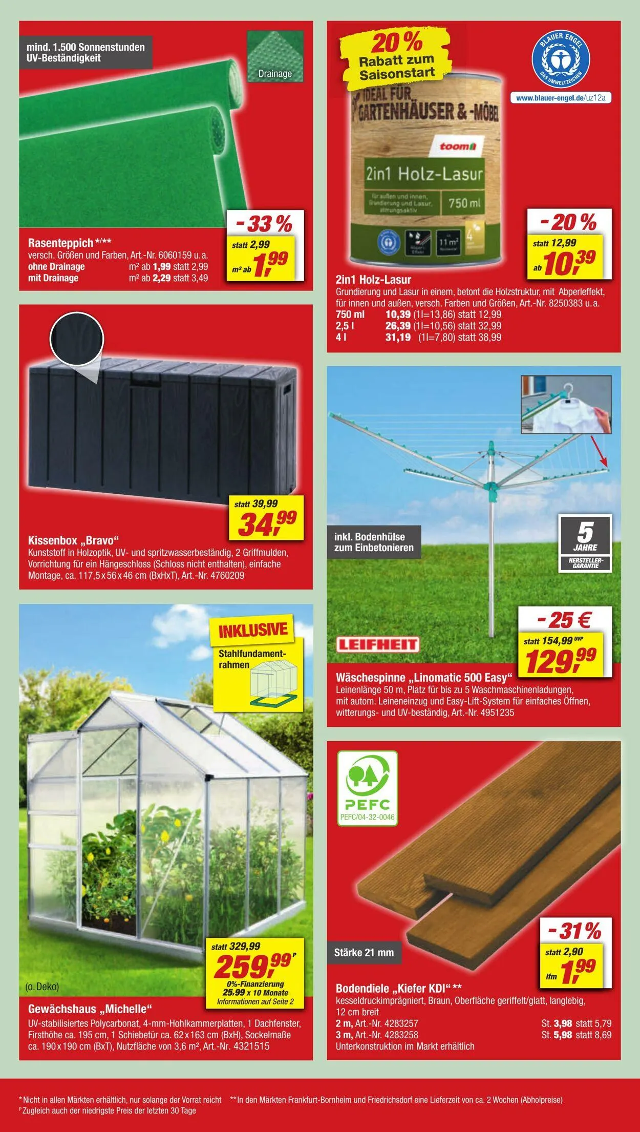 toom Baumarkt Aktueller Prospekt von 31. März bis 14. April 2025 - Prospekt seite 8