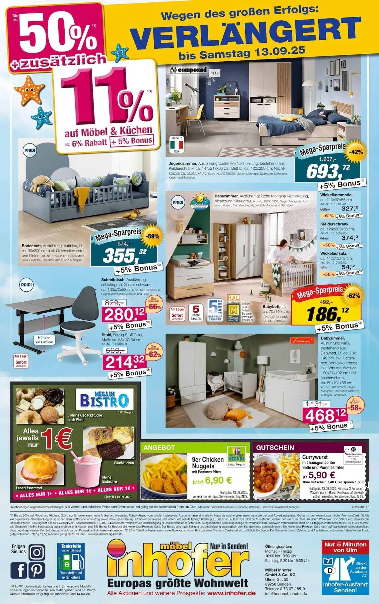 Möbel Inhofer Aktueller Prospekt von 3. November bis 17. November 2025 - Prospekt seite 8
