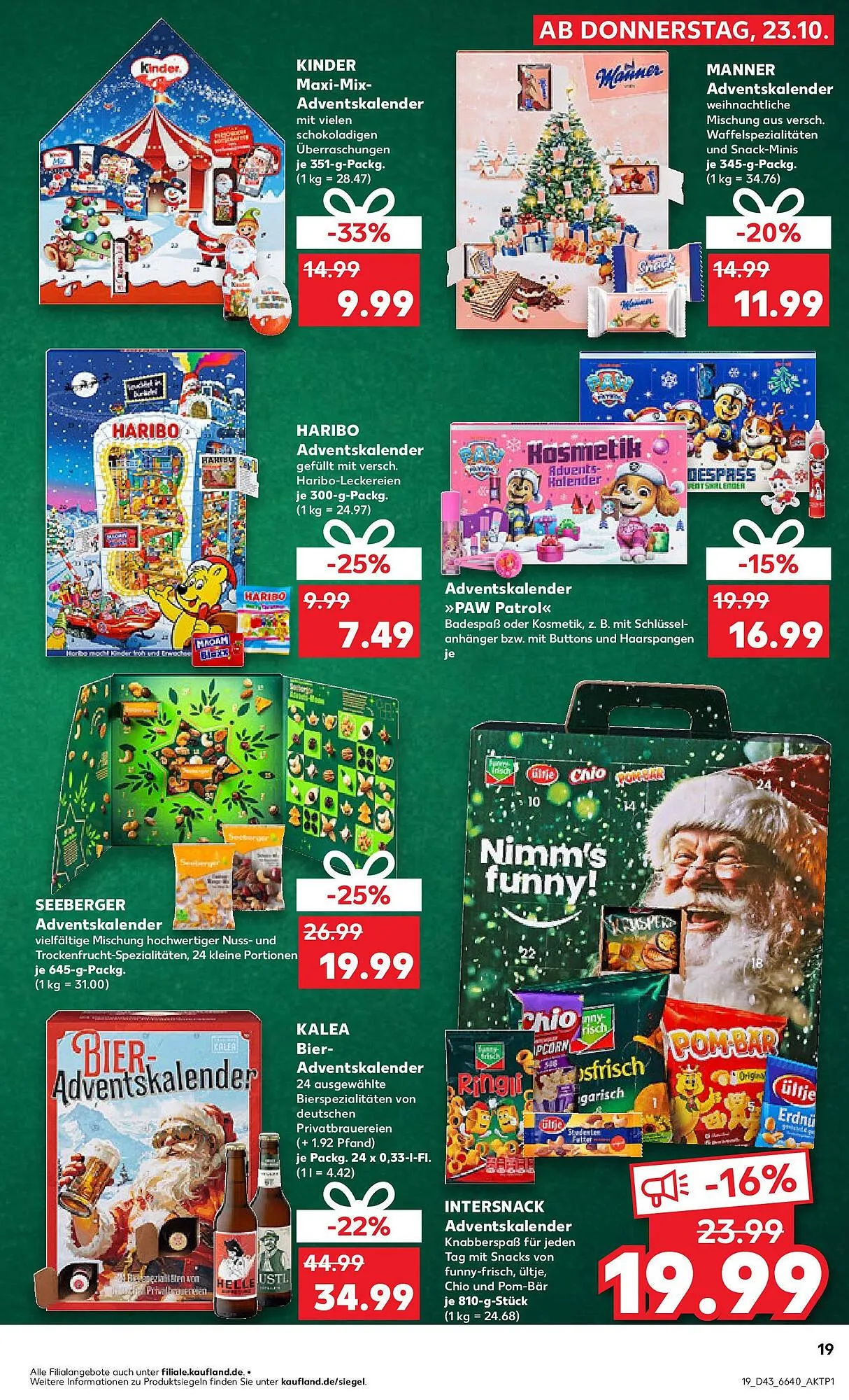 Kaufland Prospekt von 26. Oktober bis 29. Oktober 2025 - Prospekt seite 19