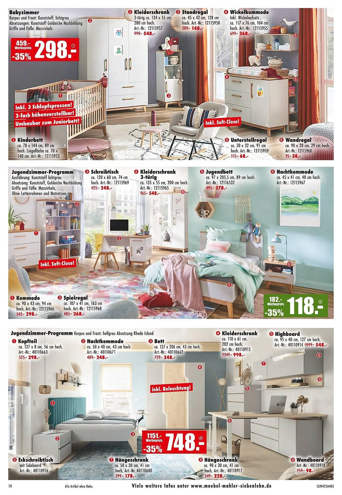 Möbel Mahler Prospekt von 26. März bis 1. April 2025 - Prospekt seite 14