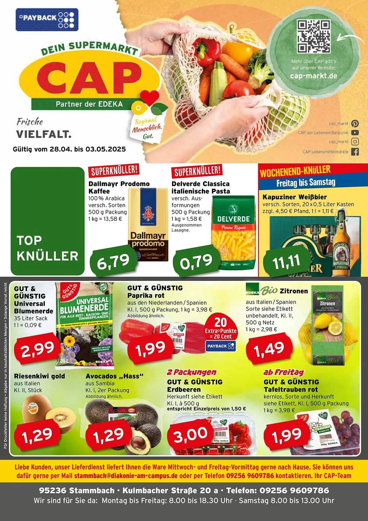 CAP Markt Prospekt von 28. April bis 3. Mai 2025 - Prospekt seite 1