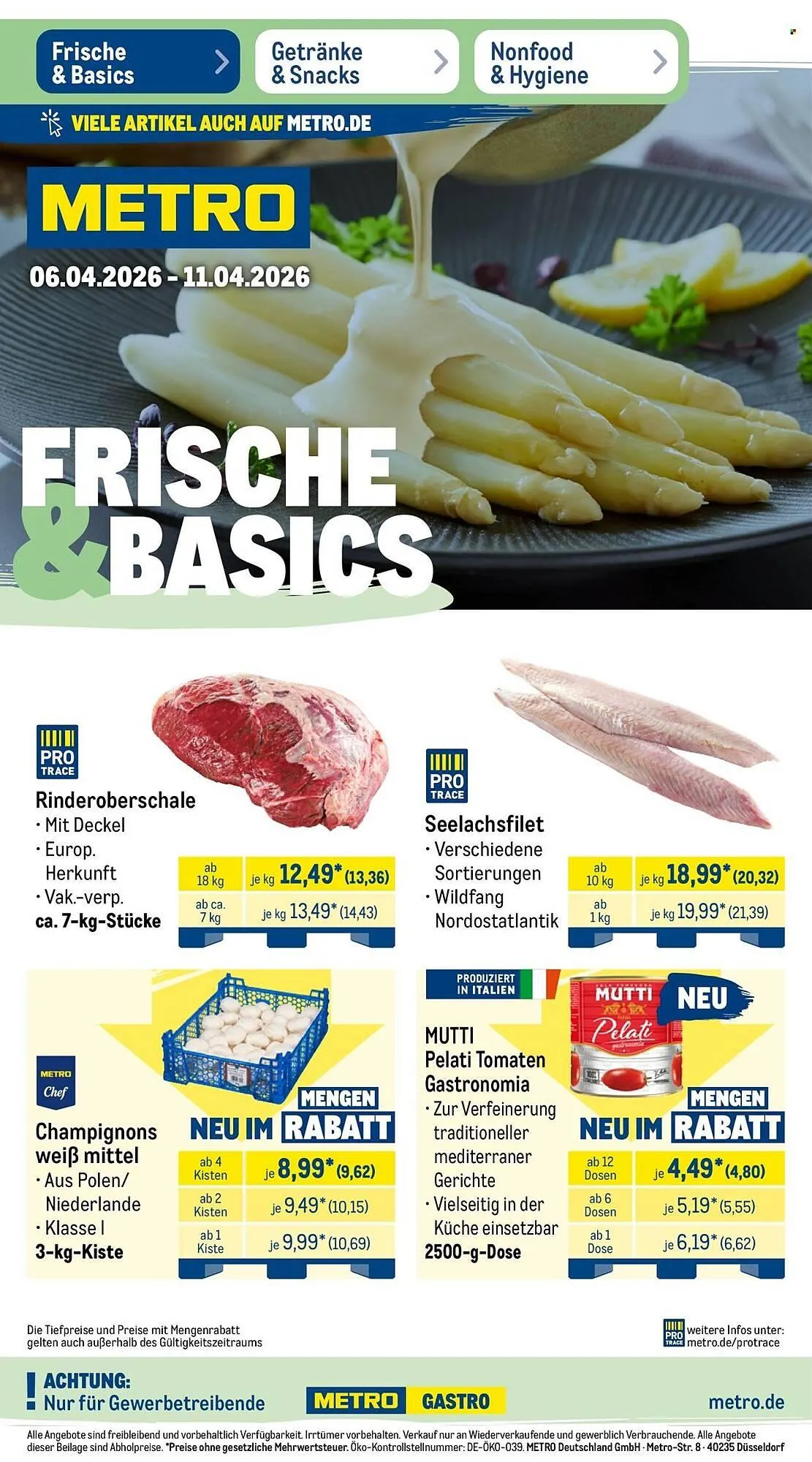 METRO Prospekt von 6. April bis 11. April 2026 - Prospekt seite 1