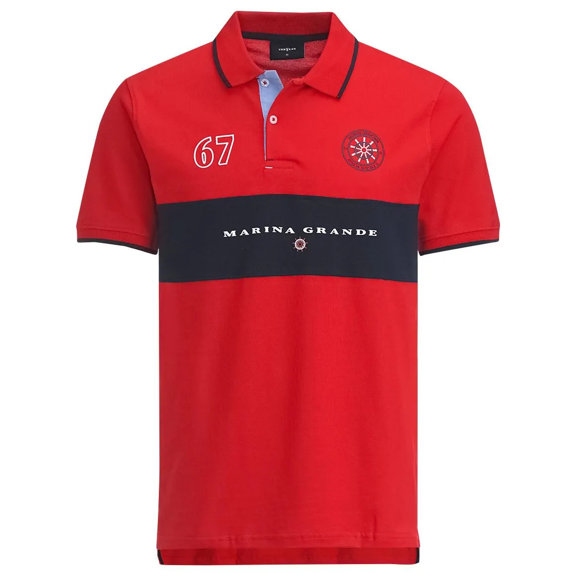 Herren Poloshirt im maritimen Look