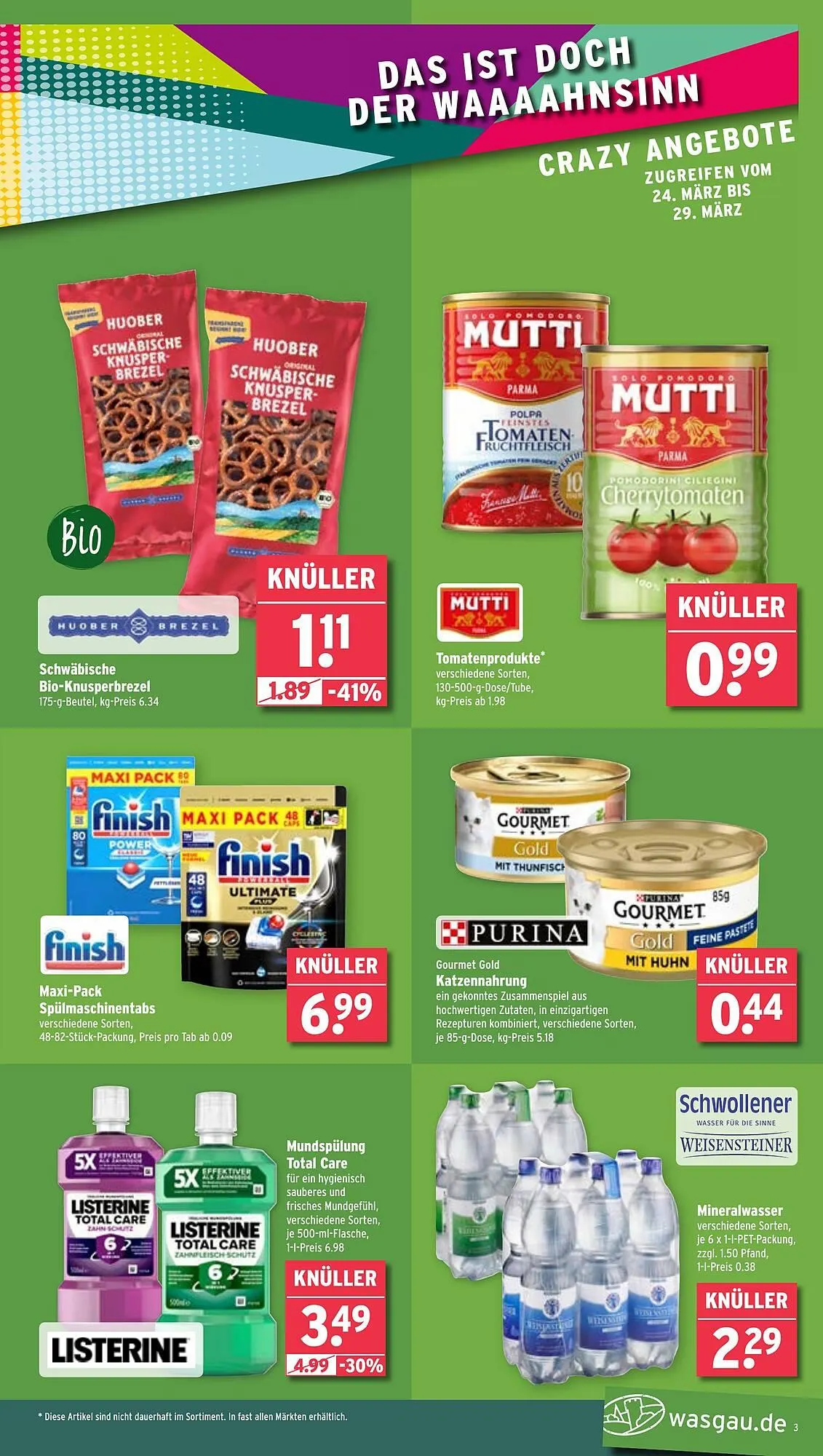 Wasgau Prospekt von 24. März bis 29. März 2025 - Prospekt seite 3