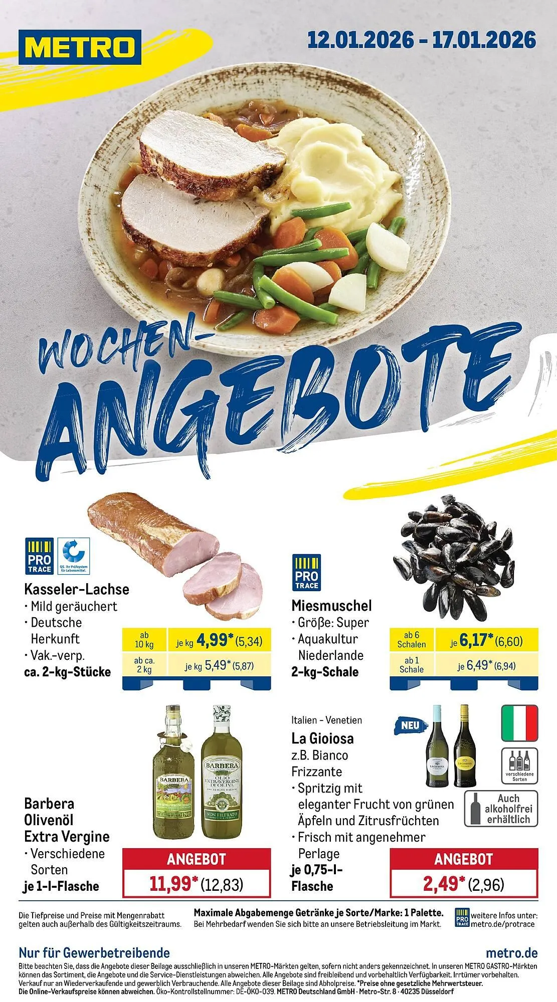 METRO Prospekt von 12. Januar bis 17. Januar 2026 - Prospekt seite 1