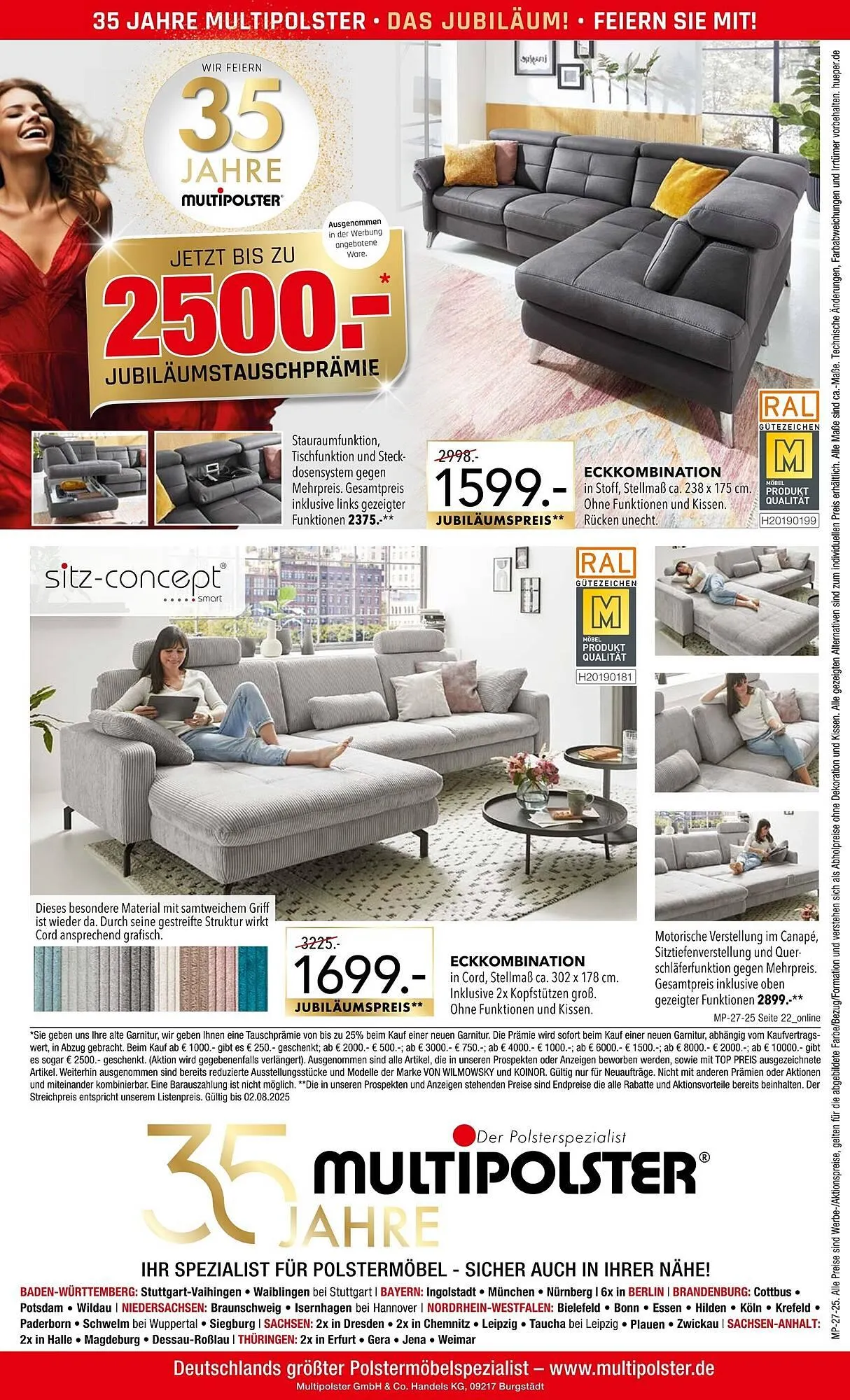 Multipolster Prospekt von 10. Juli bis 2. August 2025 - Prospekt seite 22