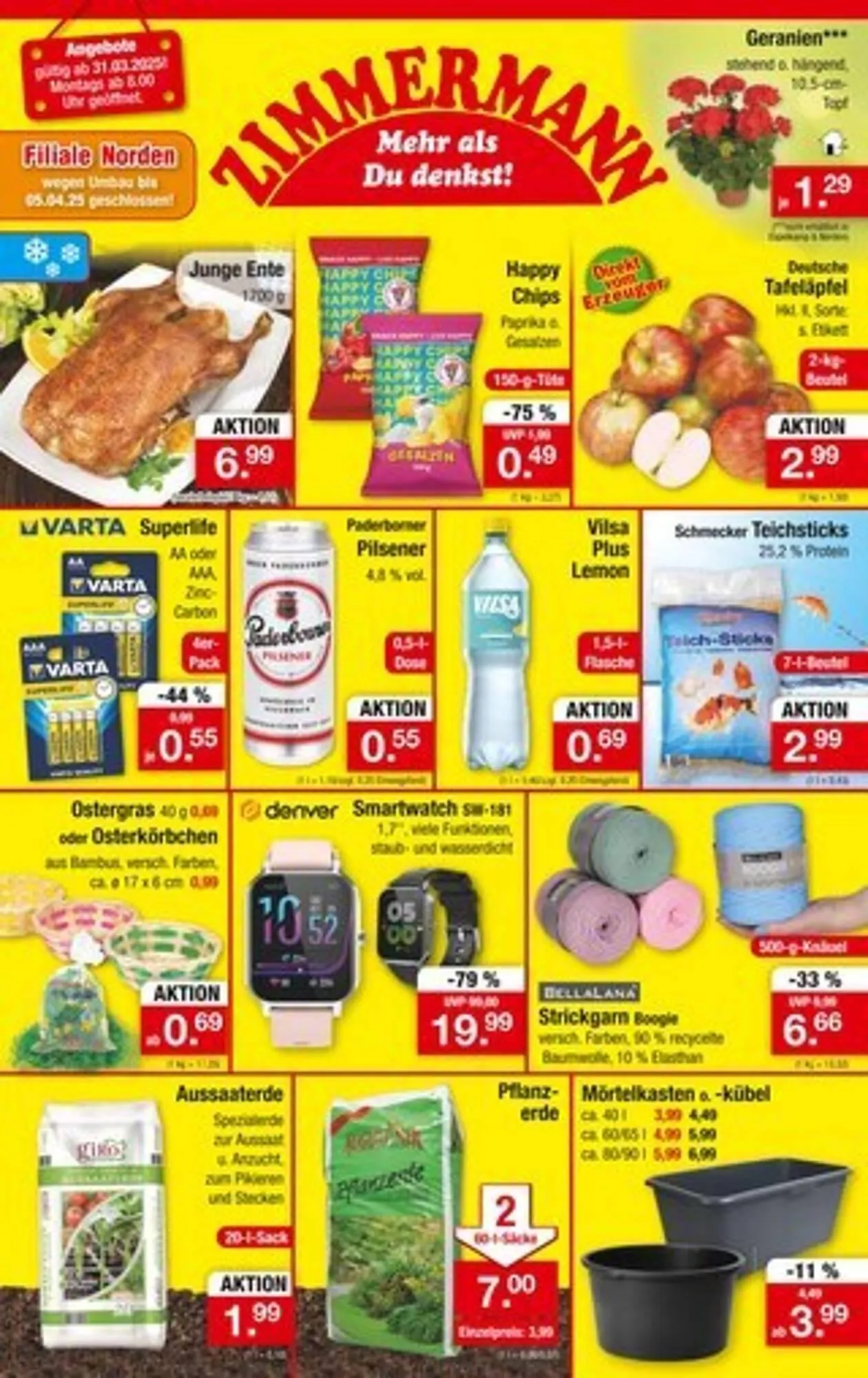 Zimmermann Prospekt von 31. März bis 5. April 2025 - Prospekt seite 1