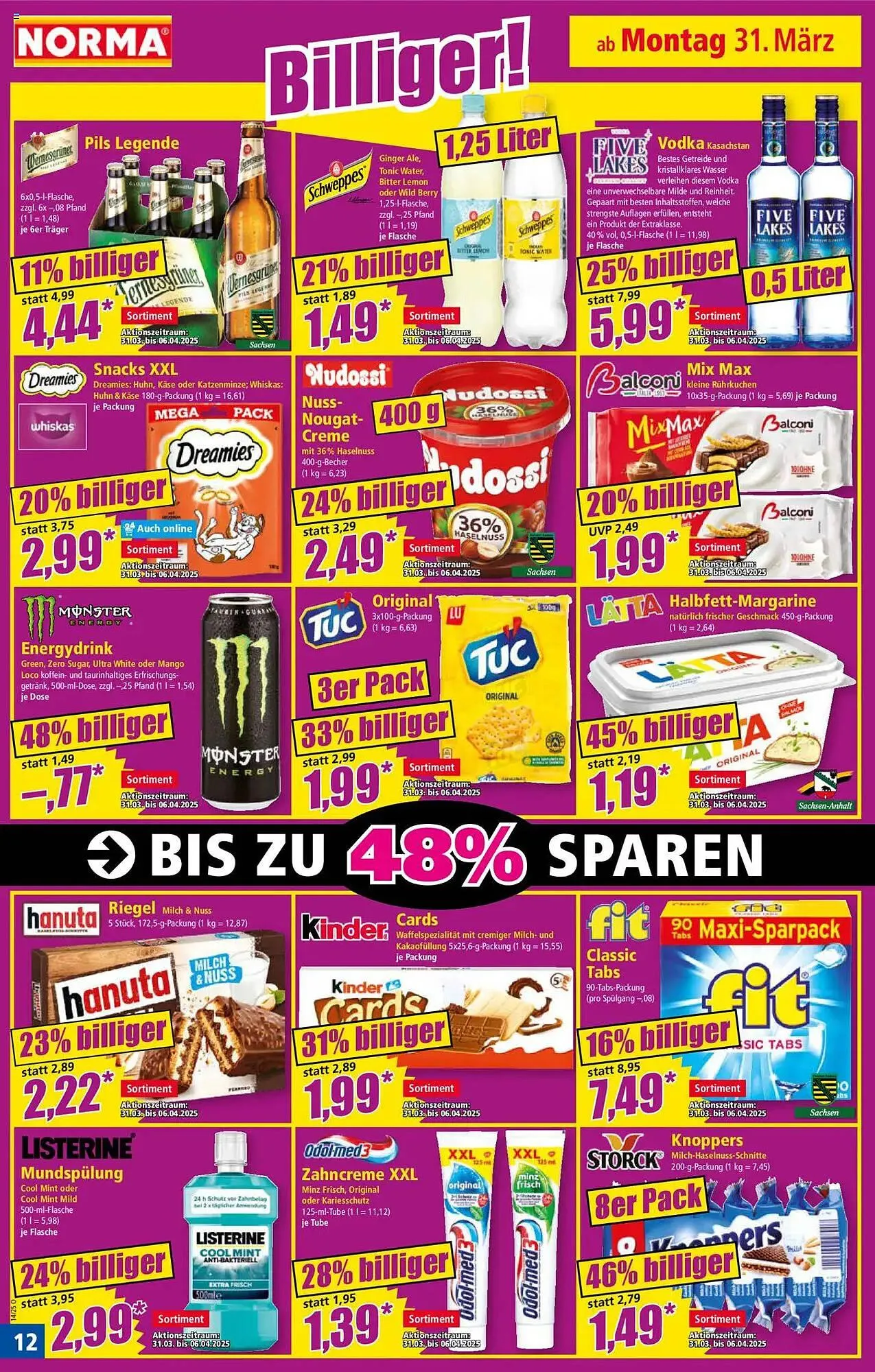 Norma Prospekt von 31. März bis 6. April 2025 - Prospekt seite 12