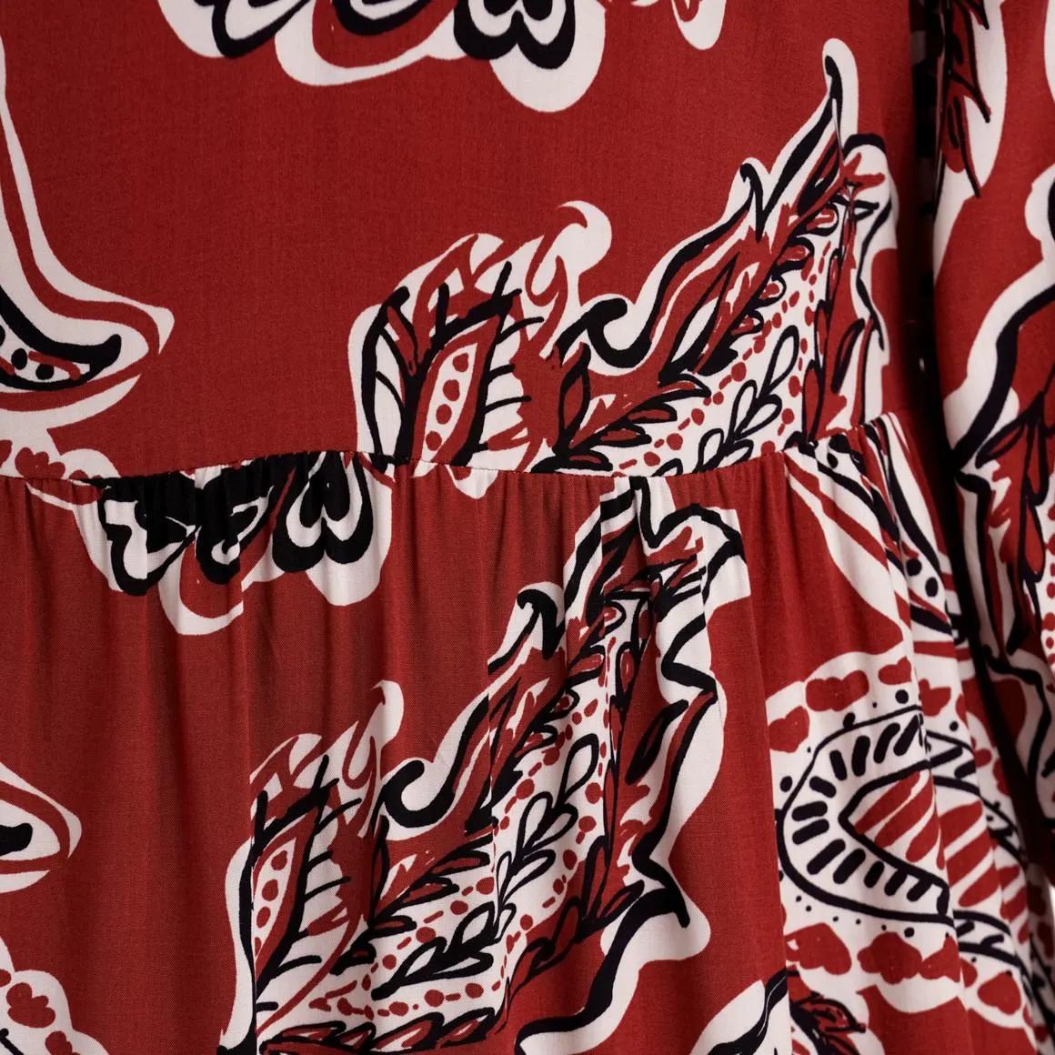 Damen Midikleid mit Allover-Motiv