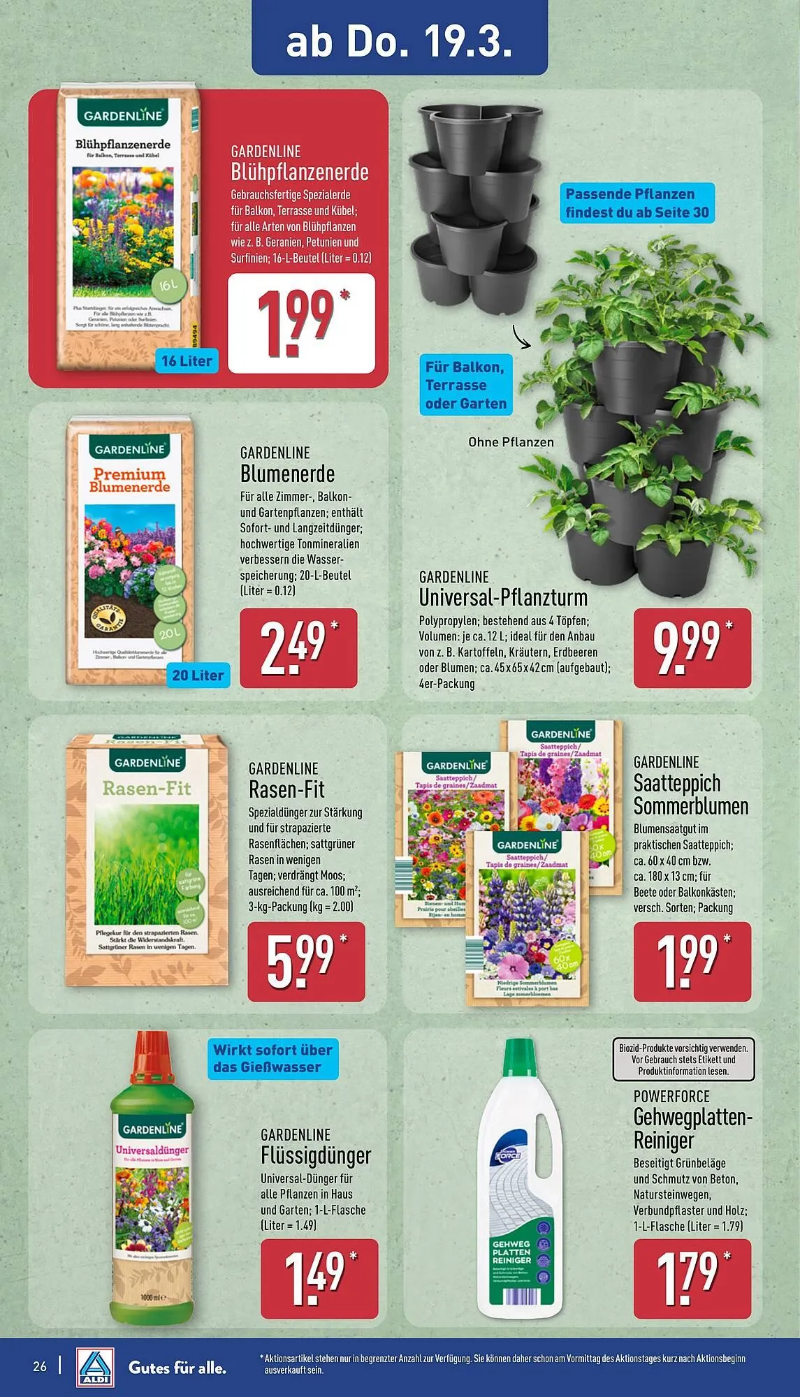 Aldi Nord Prospekt von 16. März bis 21. März 2026 - Prospekt seite 26