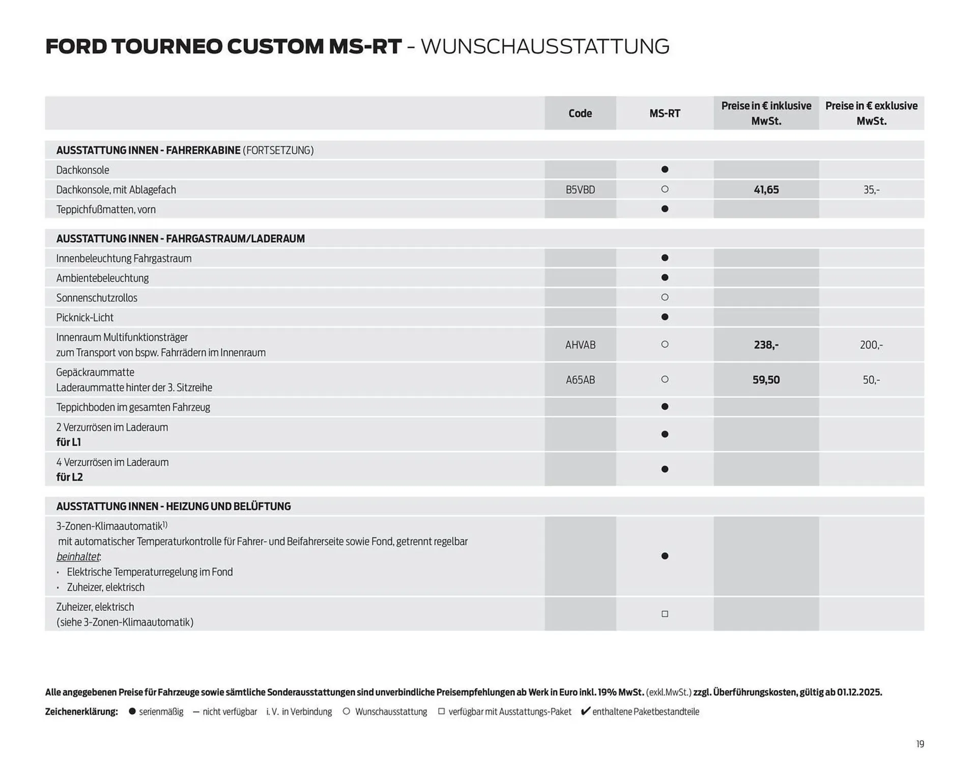 Ford Prospekt von 10. Dezember bis 31. Dezember 2025 - Prospekt seite 19