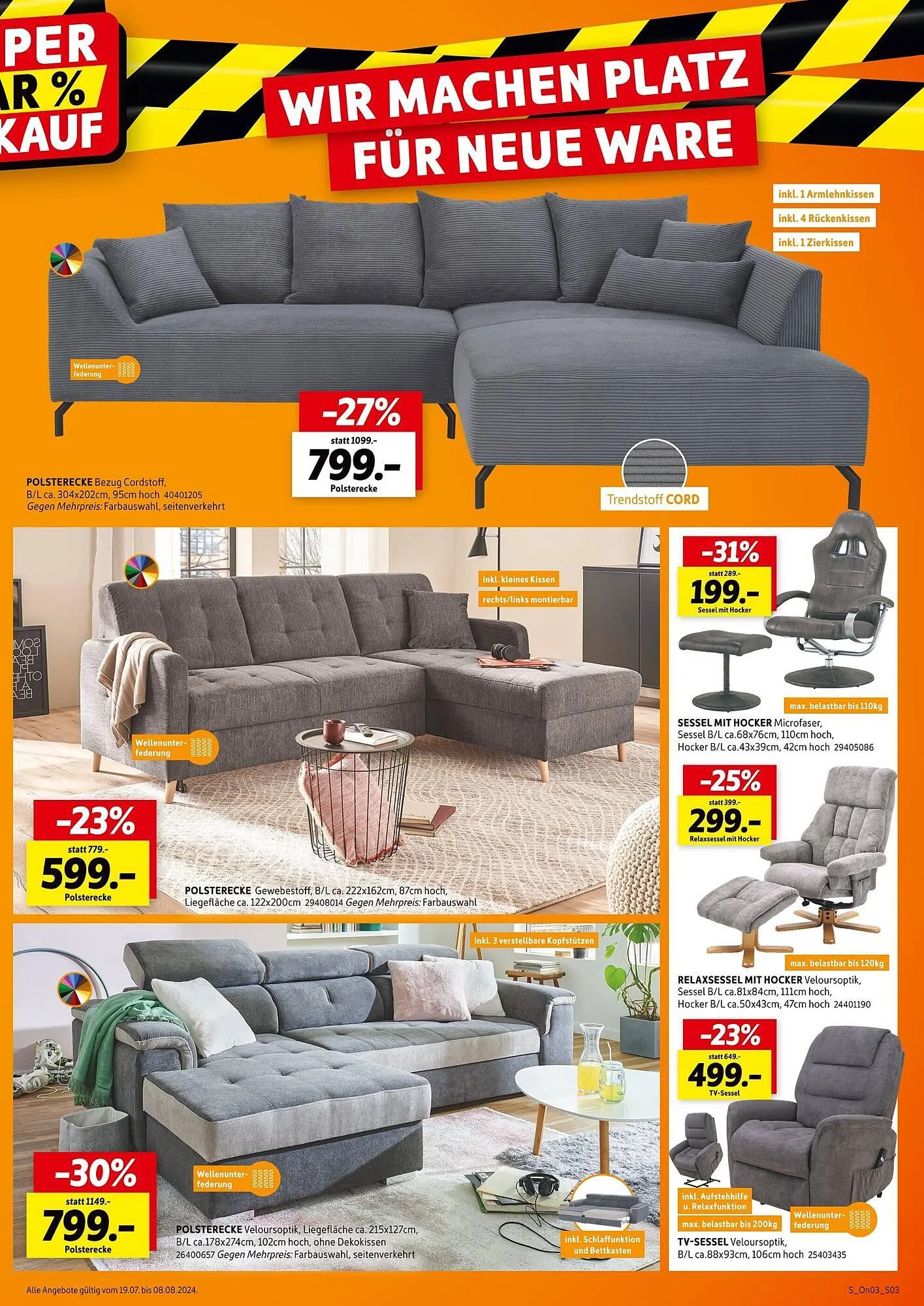 SCONTO Prospekt von 19. Juli bis 8. August 2025 - Prospekt seite 3