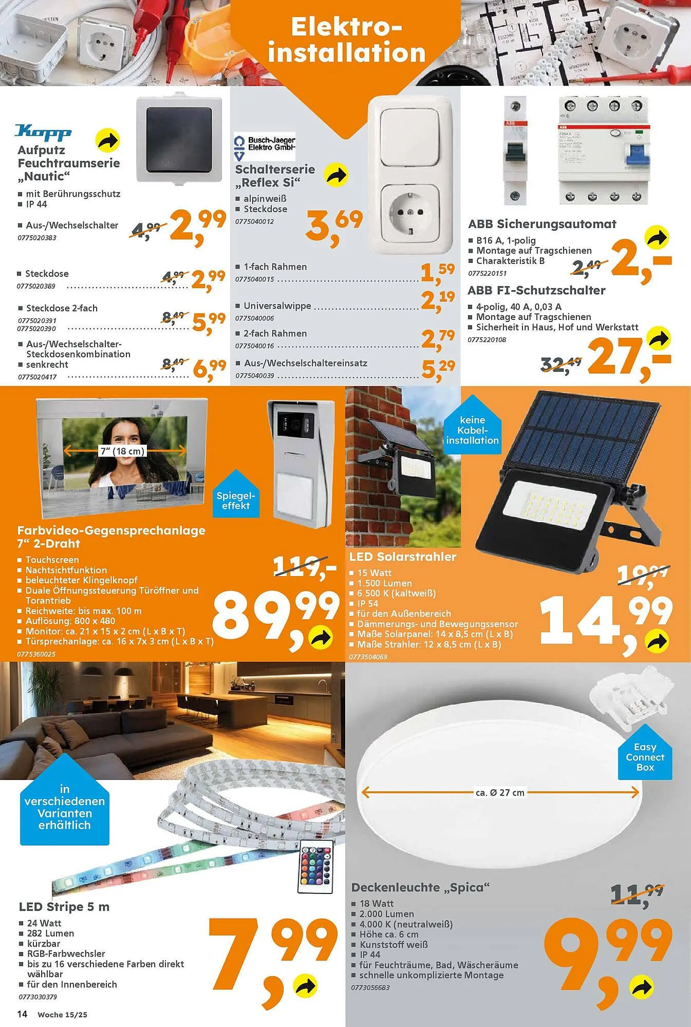 Globus Baumarkt Prospekt von 6. April bis 12. April 2025 - Prospekt seite 14