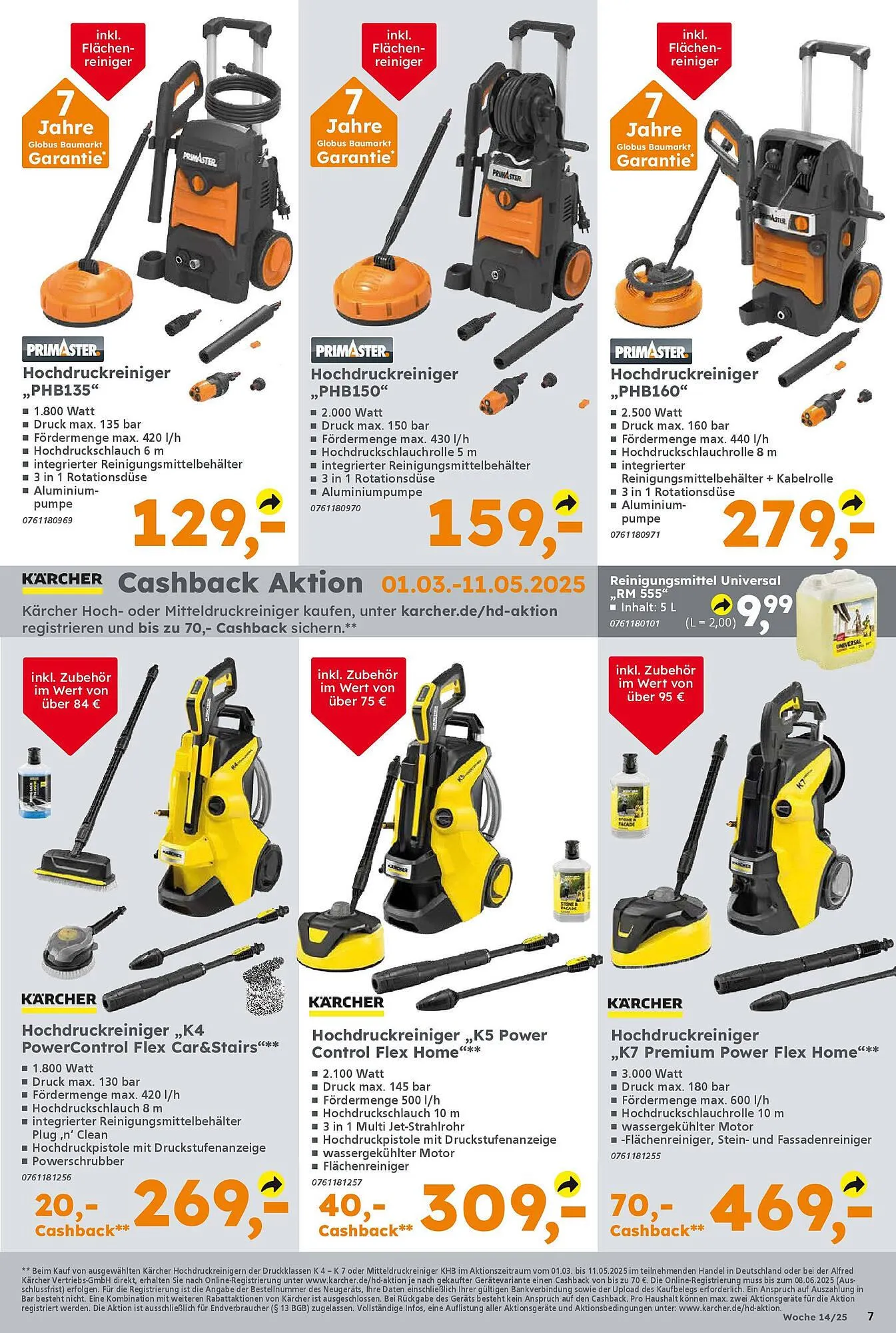 Globus Baumarkt Prospekt von 30. März bis 5. April 2025 - Prospekt seite 7