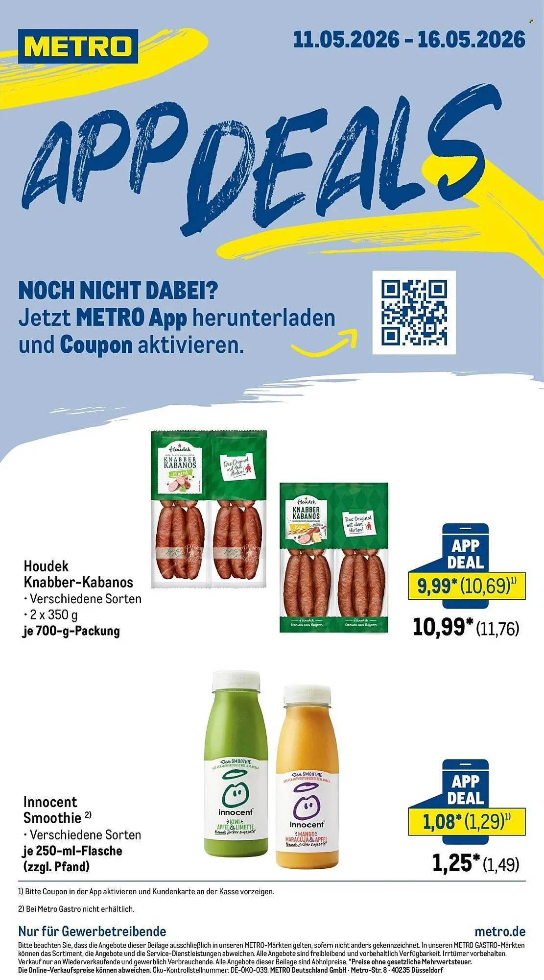 METRO Prospekt von 11. Mai bis 16. Mai 2026 - Prospekt seite 1