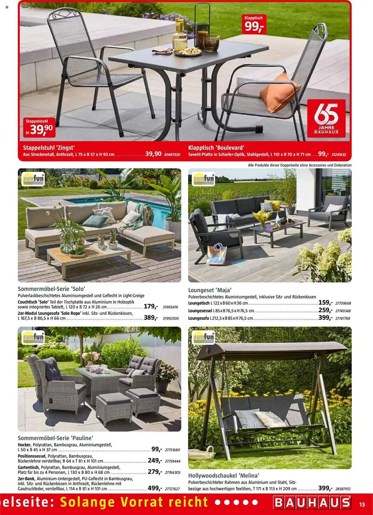 Bauhaus Prospekt von 29. März bis 3. Mai 2025 - Prospekt seite 13