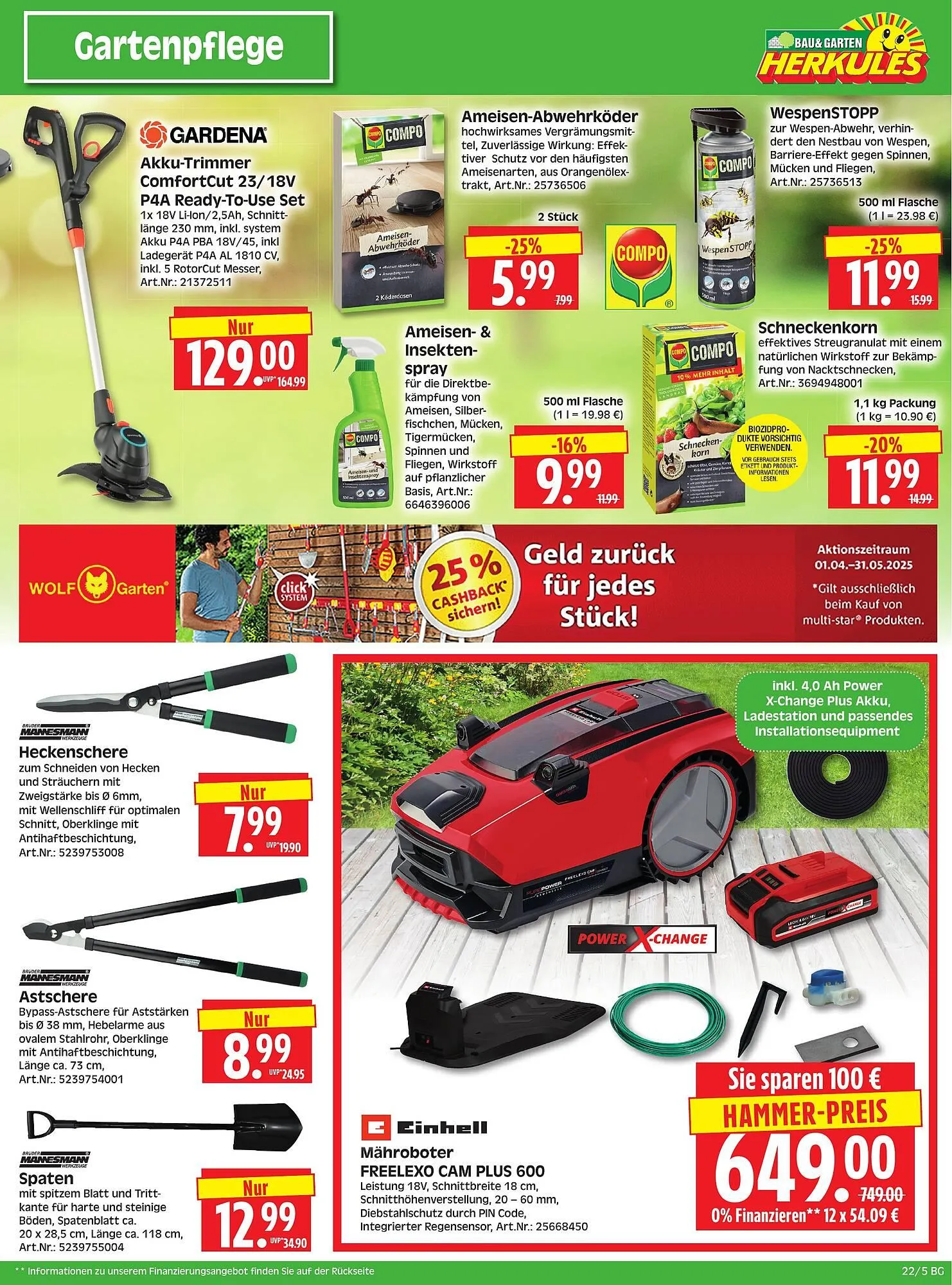 Herkules Baumarkt Prospekt von 26. Mai bis 31. Mai 2025 - Prospekt seite 5