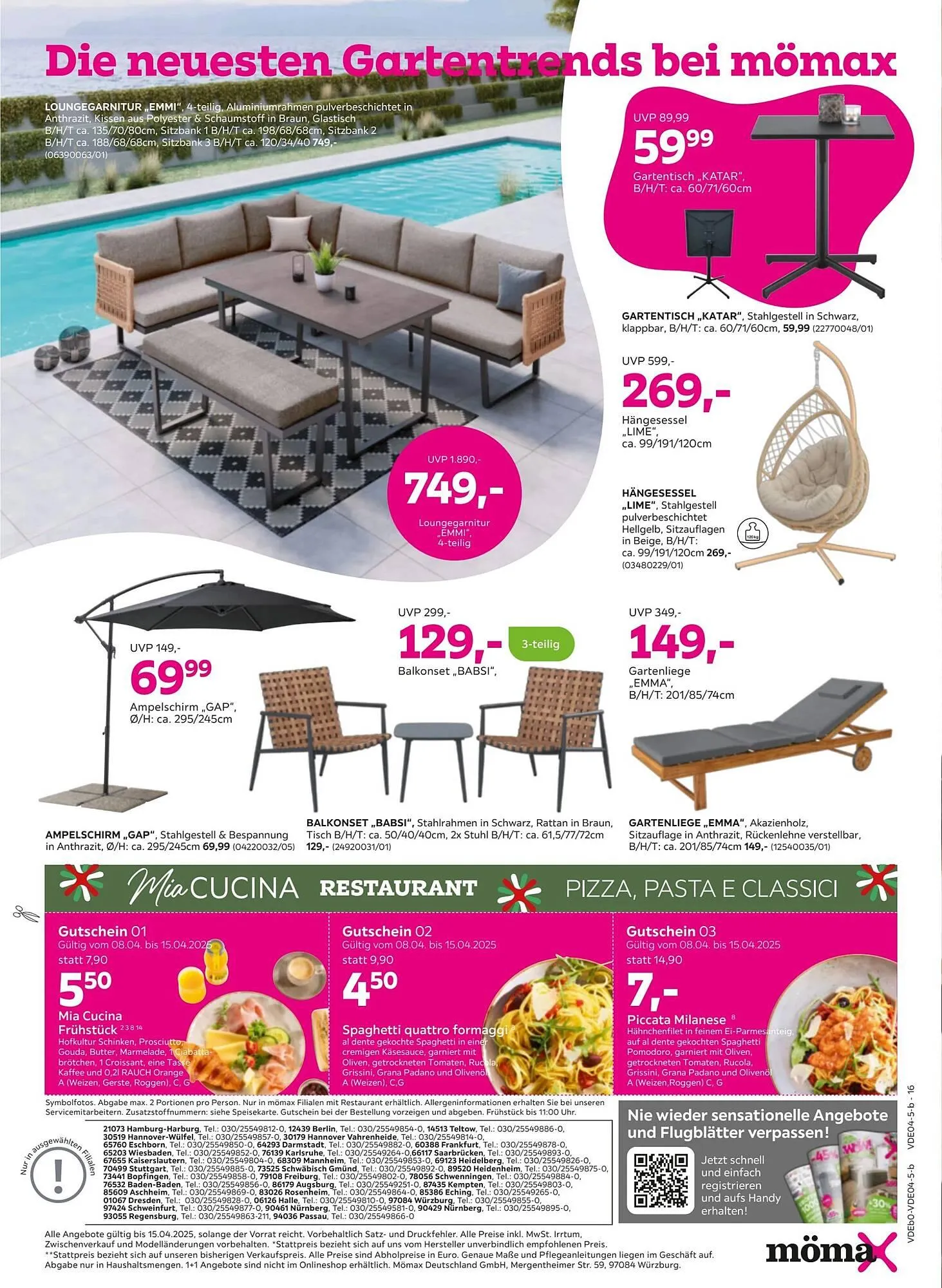 Mömax Prospekt von 7. April bis 16. April 2025 - Prospekt seite 16