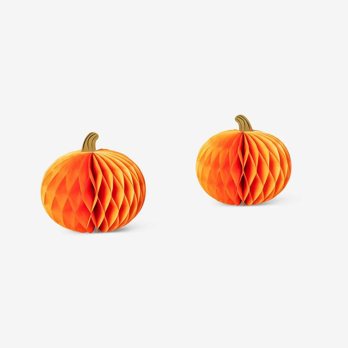 Honeycomb paper pumpkins - 2 pcs