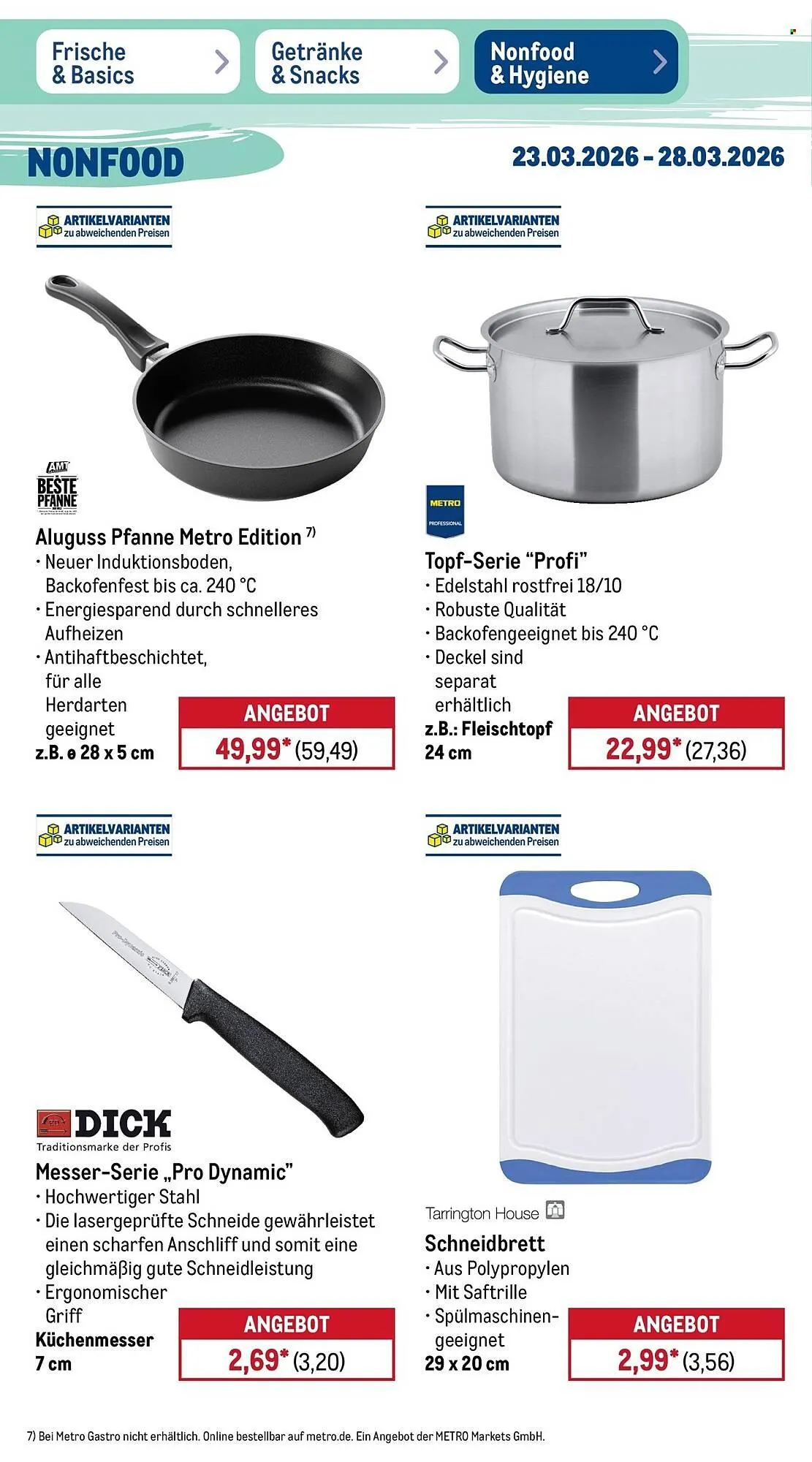 METRO Prospekt von 23. März bis 28. März 2026 - Prospekt seite 49