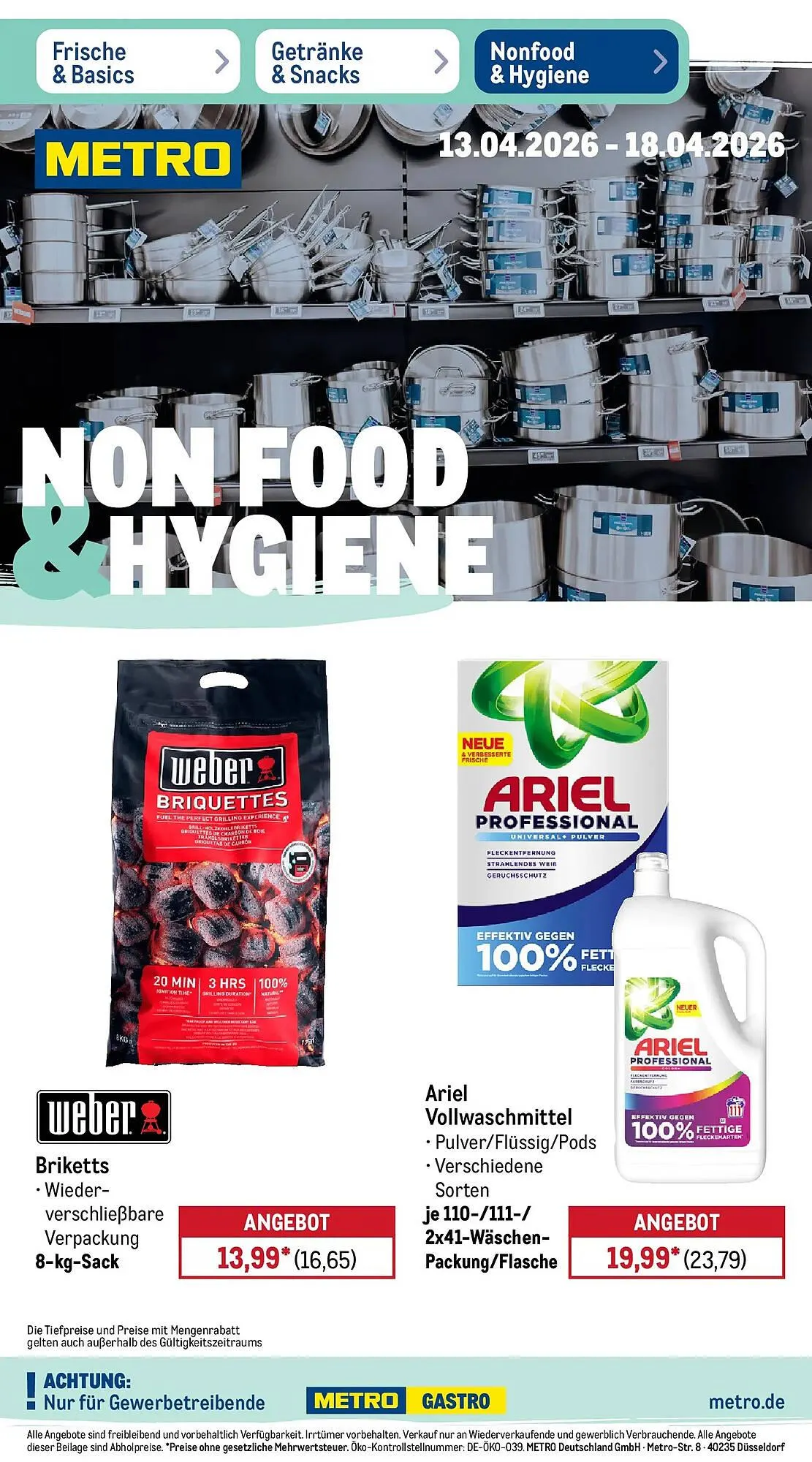 METRO Prospekt von 12. April bis 18. April 2026 - Prospekt seite 39