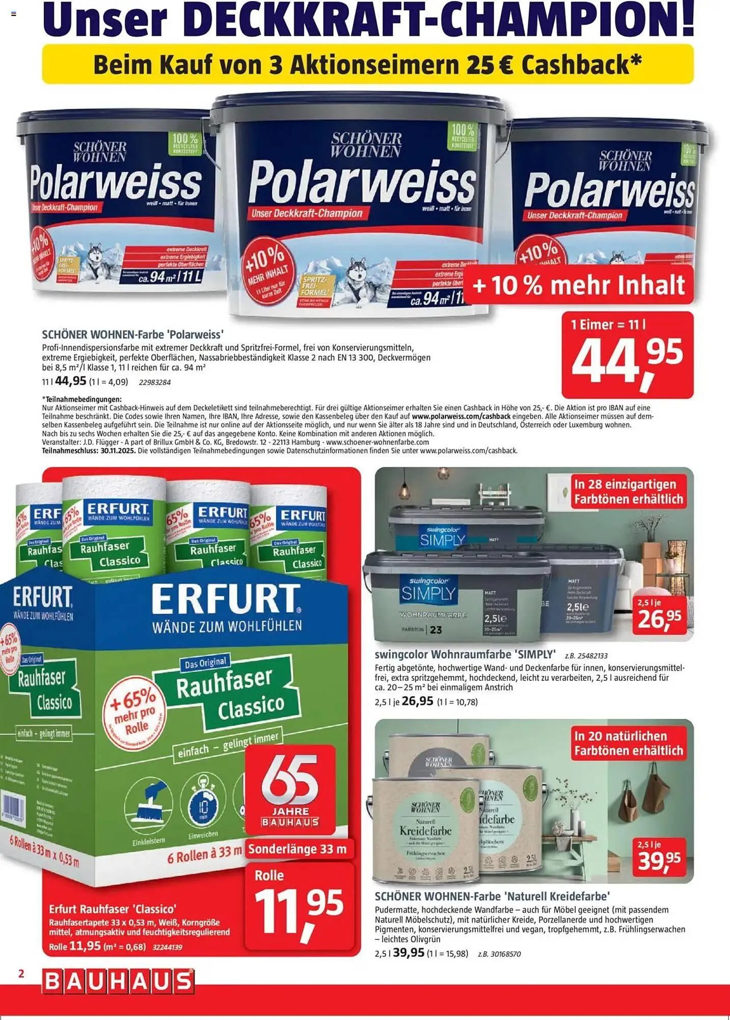 Bauhaus Prospekt von 4. Oktober bis 1. November 2025 - Prospekt seite 2