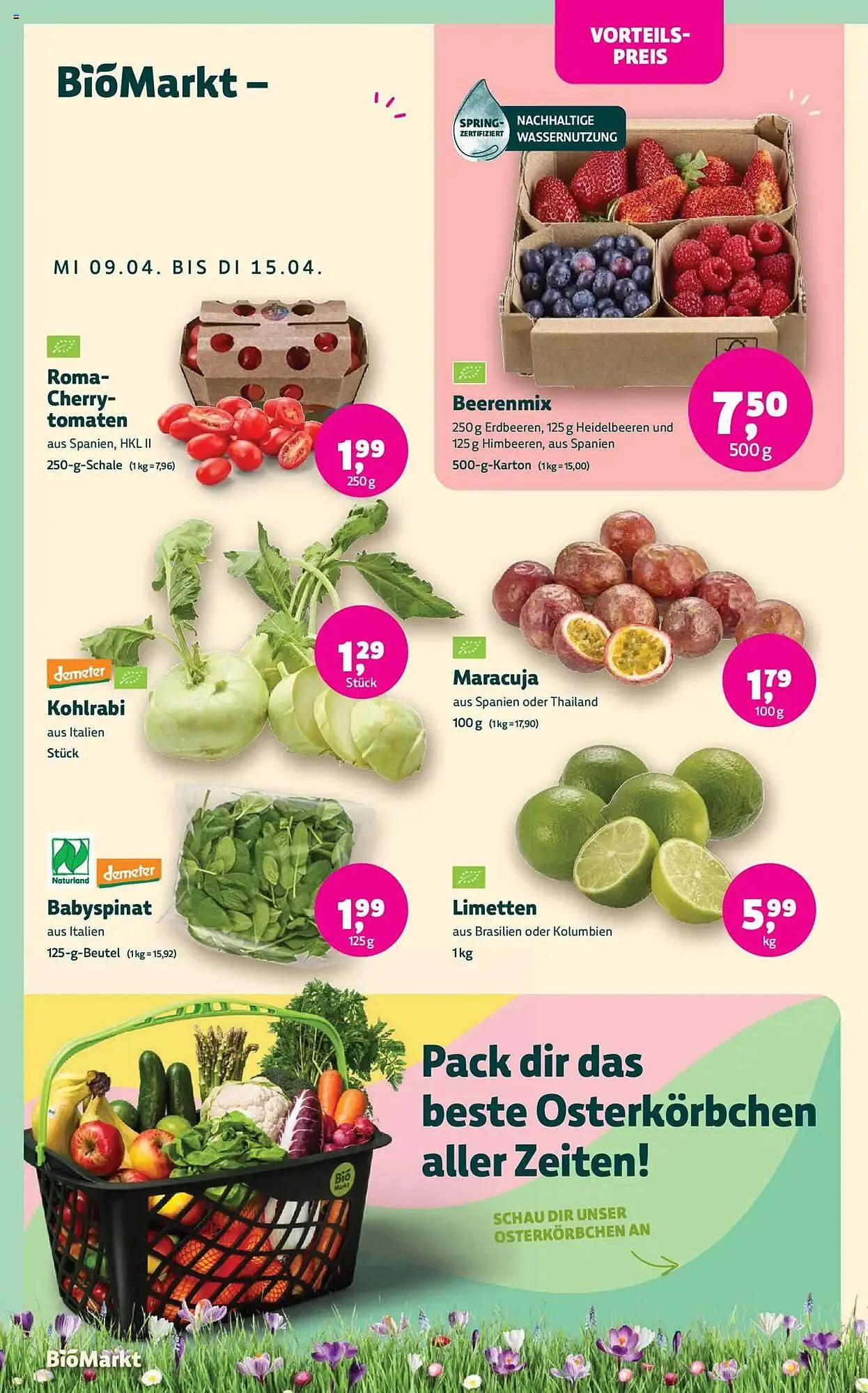 Biomarkt Prospekt von 9. April bis 22. April 2025 - Prospekt seite 2