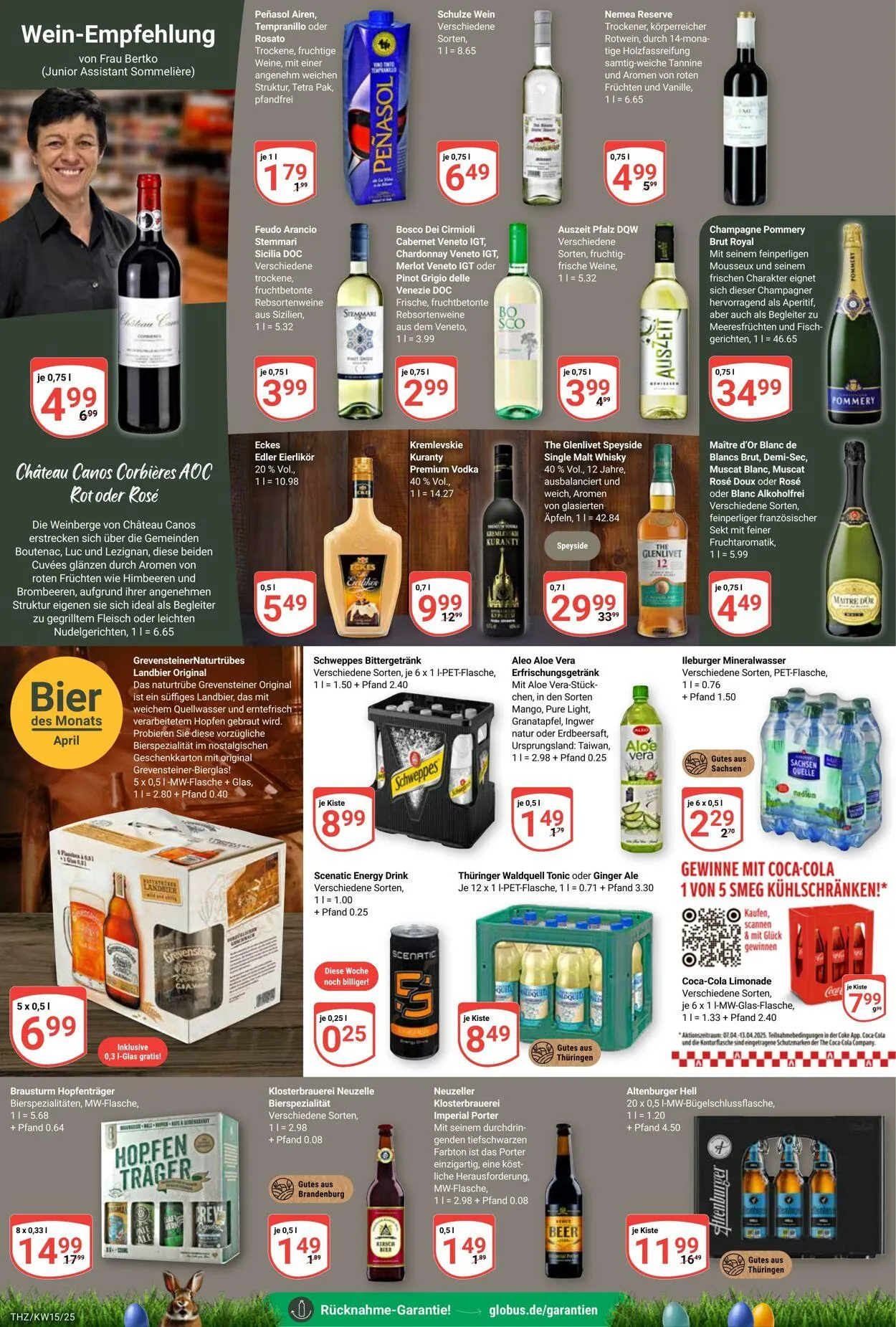 Globus - Theissen-Zeitz Aktueller Prospekt von 7. April bis 12. April 2025 - Prospekt seite 20
