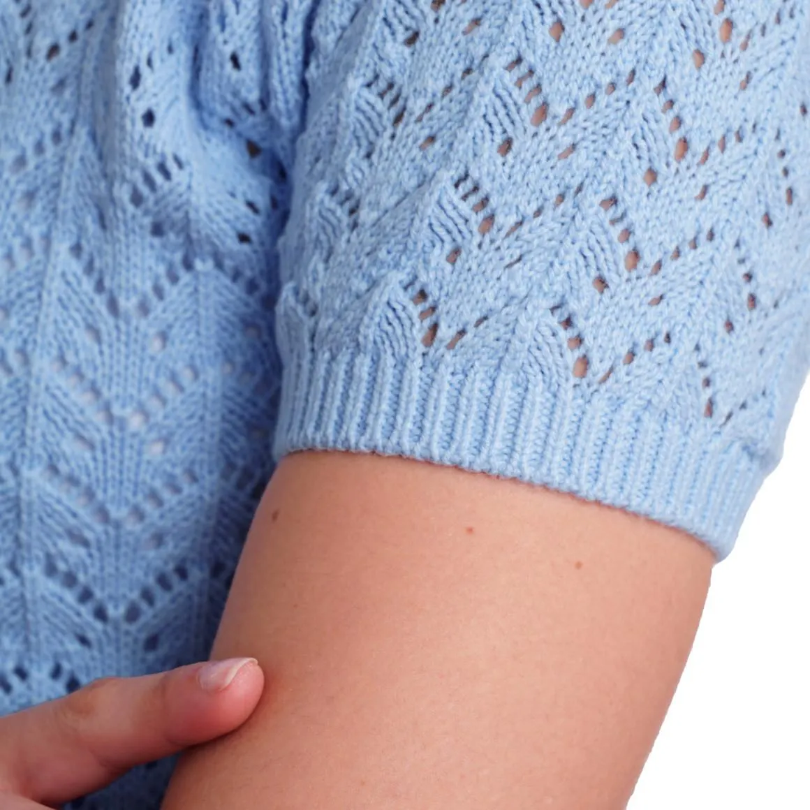 Damen Strickjacke mit Ajour-Muster