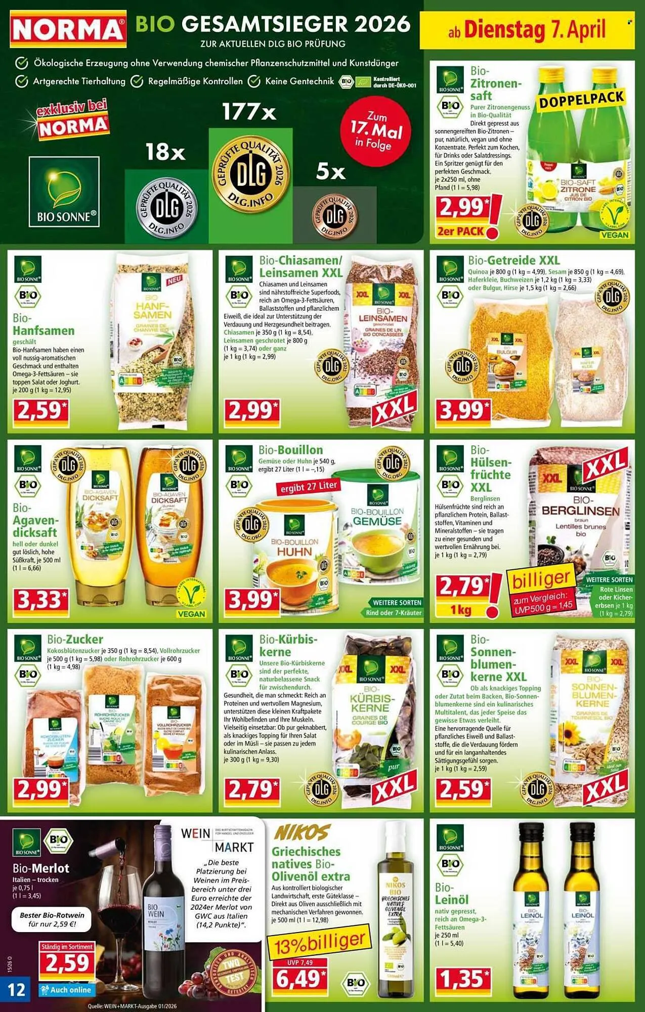 Norma Prospekt von 7. April bis 12. April 2026 - Prospekt seite 12